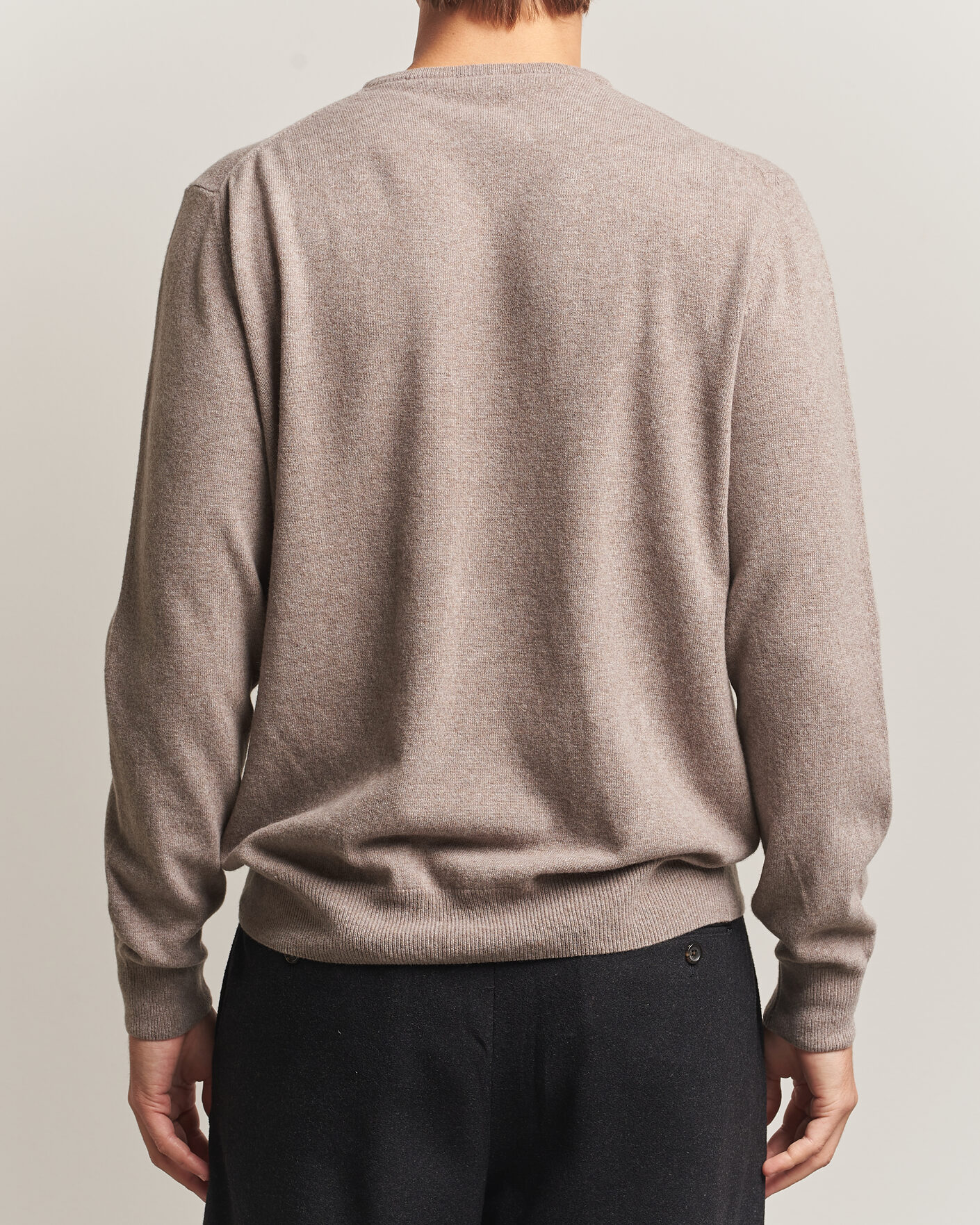 Hombres | Jerséis y prendas de punto | Morgano | Wool/Cashmere Crewneck Walnut