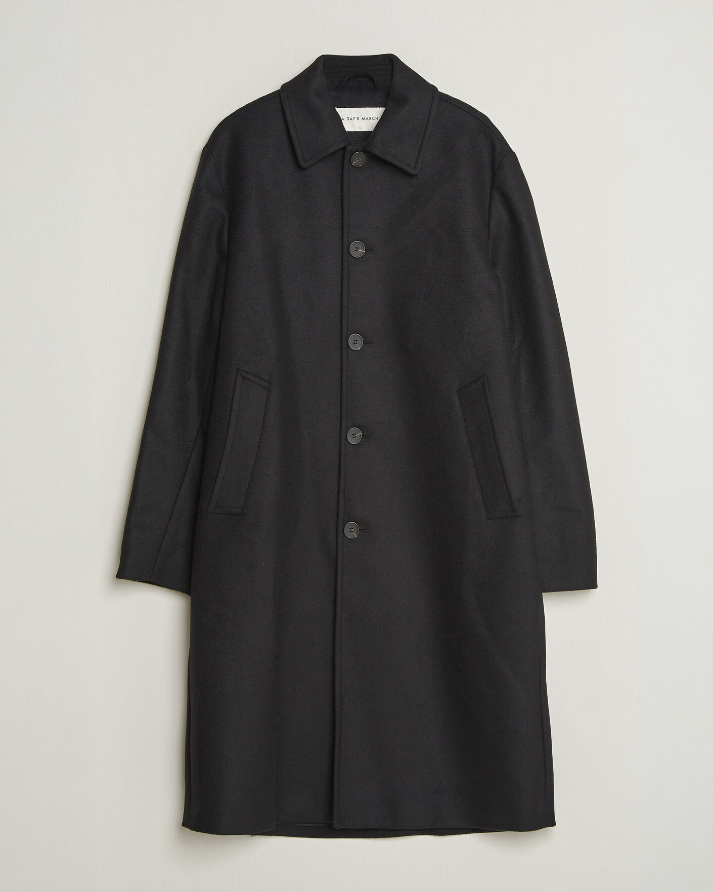 Hombres | Abrigos y chaquetas | A Day's March | Shamrock Wool Car Coat Black