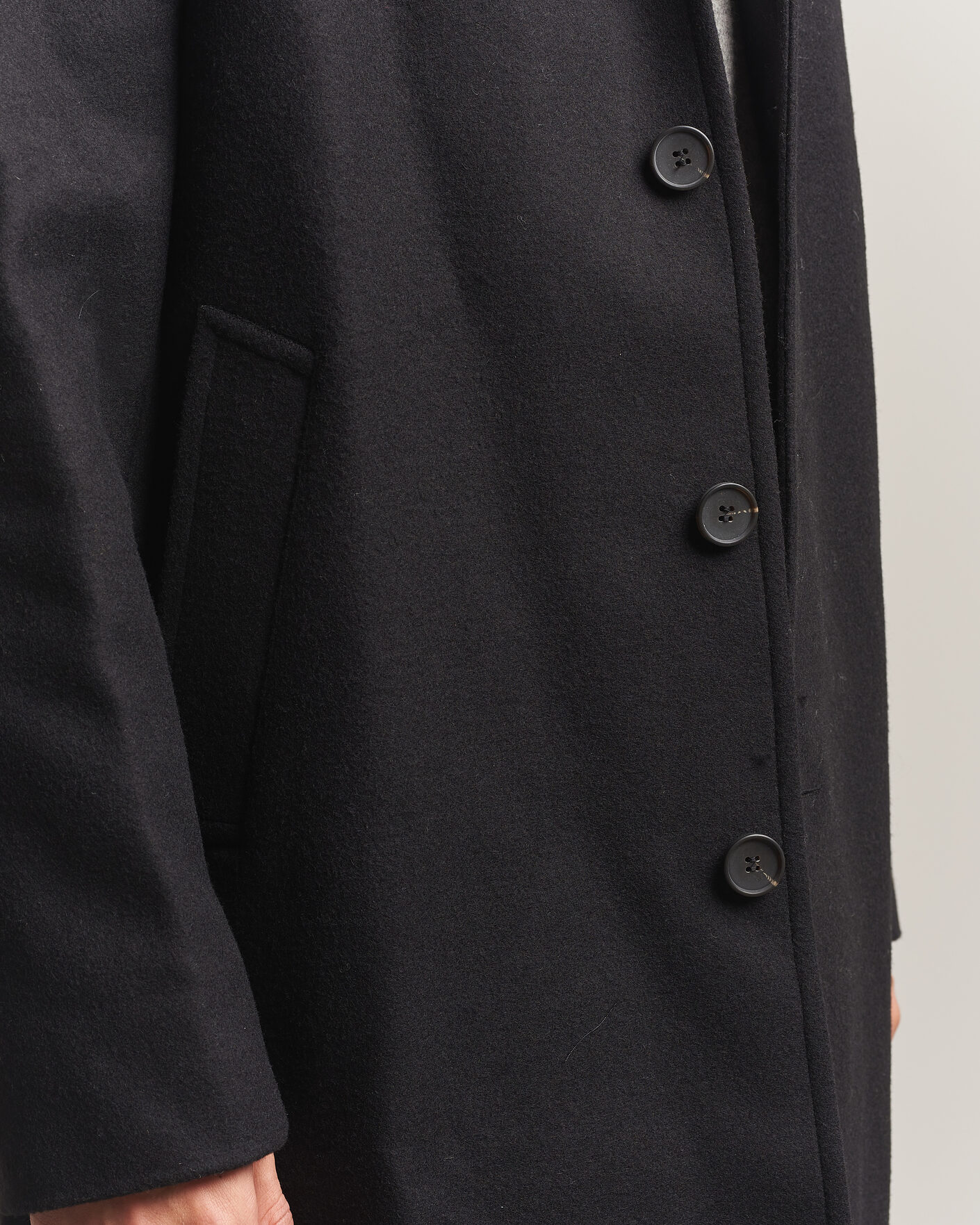 Hombres | Abrigos y chaquetas | A Day's March | Shamrock Wool Car Coat Black