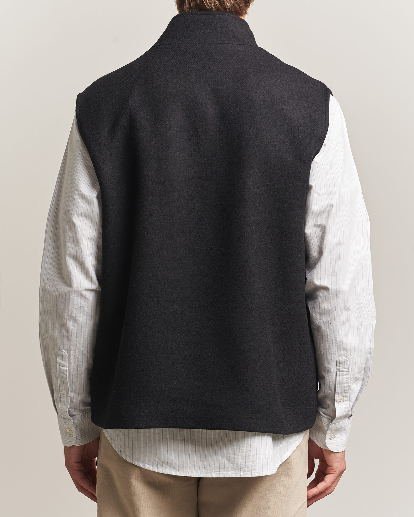 Hombres | Chalecos | A Day's March | Canora Lined Wool Vest Black