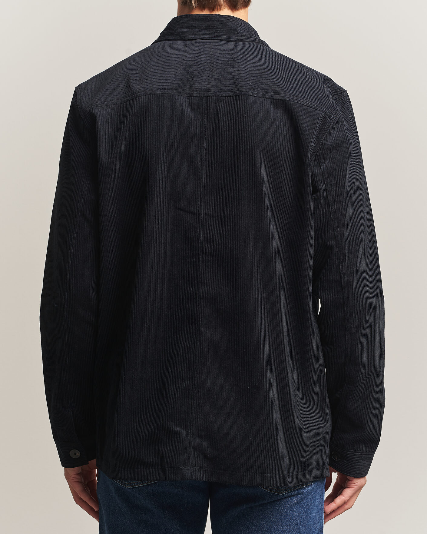 Hombres | Camisas | A Day's March | Original Corduroy Overshirt Black