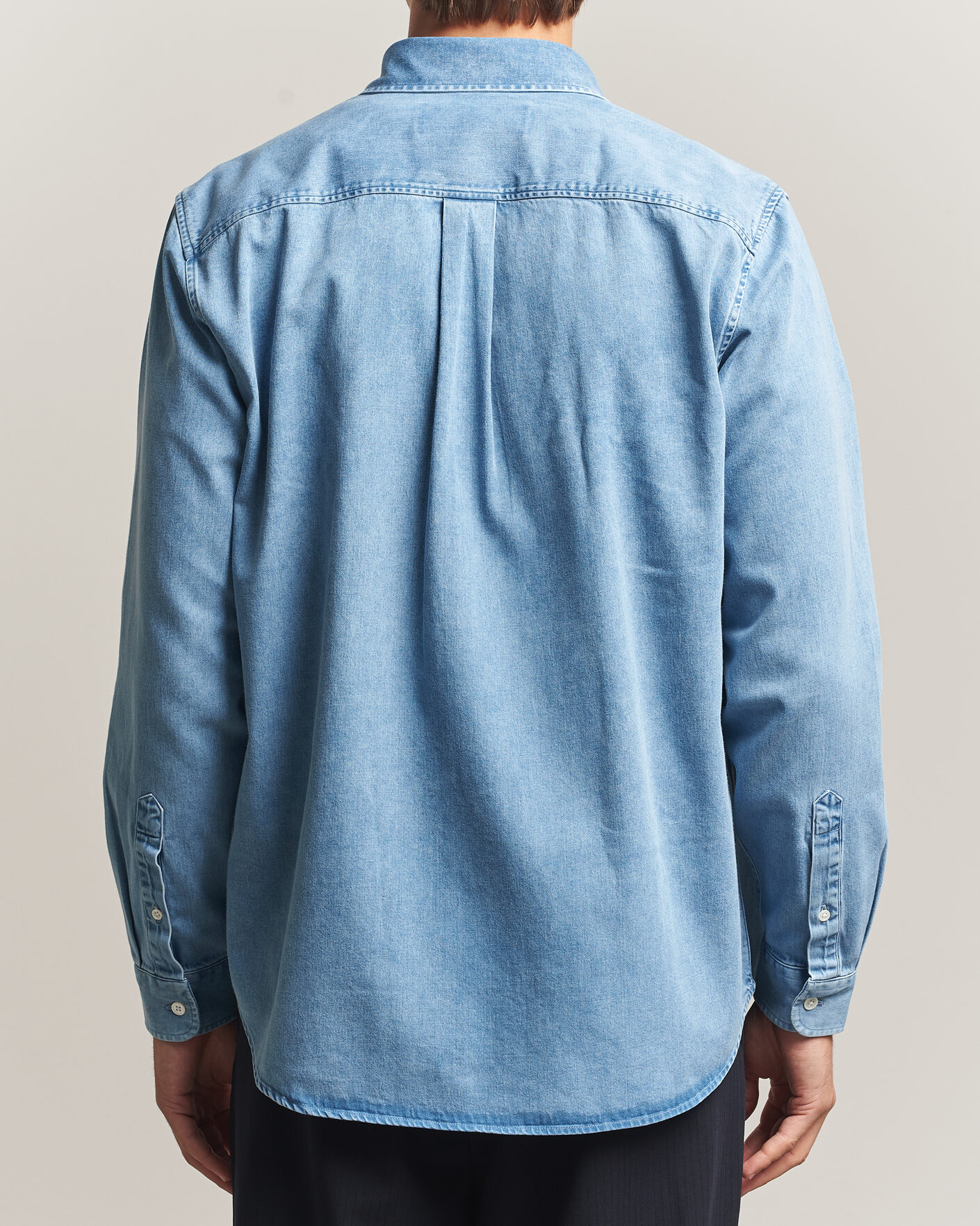 Hombres | Camisas | A Day's March | Original Button Down Denim Shirt Light Blue