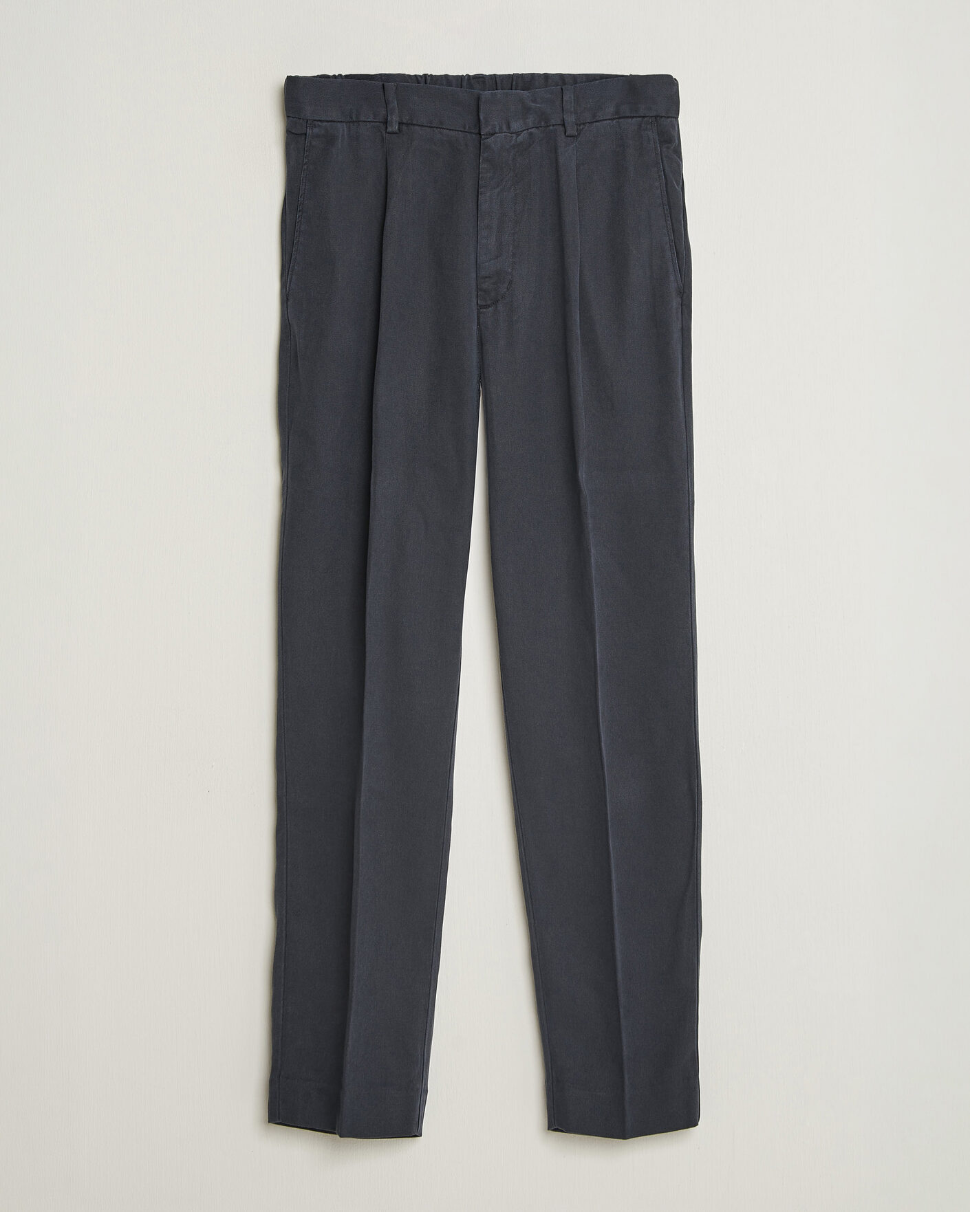 Hombres | Pantalones | A Day's March | Smart Lyocell Trousers Navy
