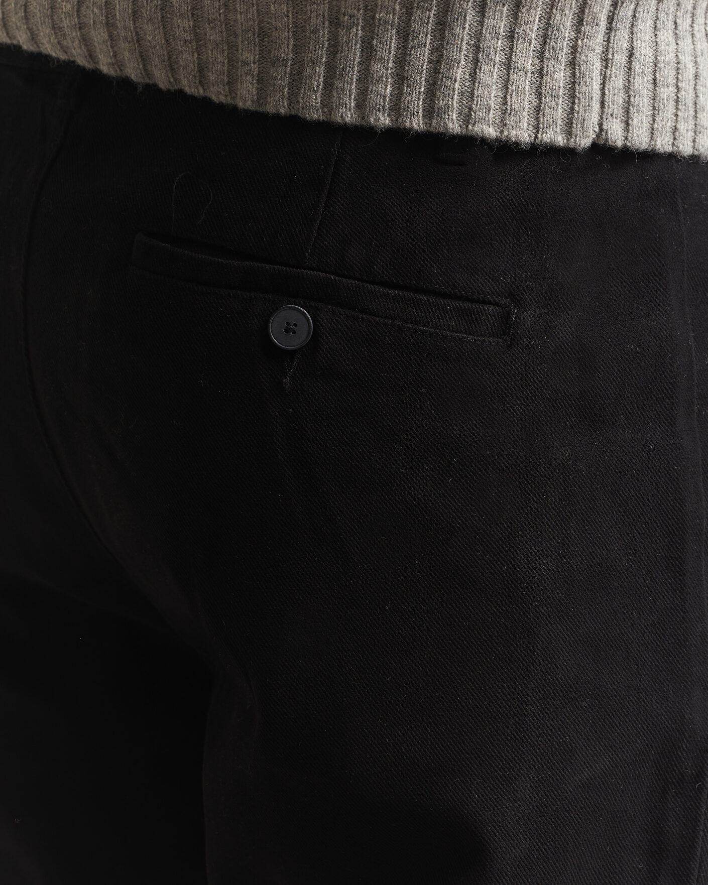 Hombres | Pantalones | A Day's March | Miller Cotton/Lyocell Trousers Black