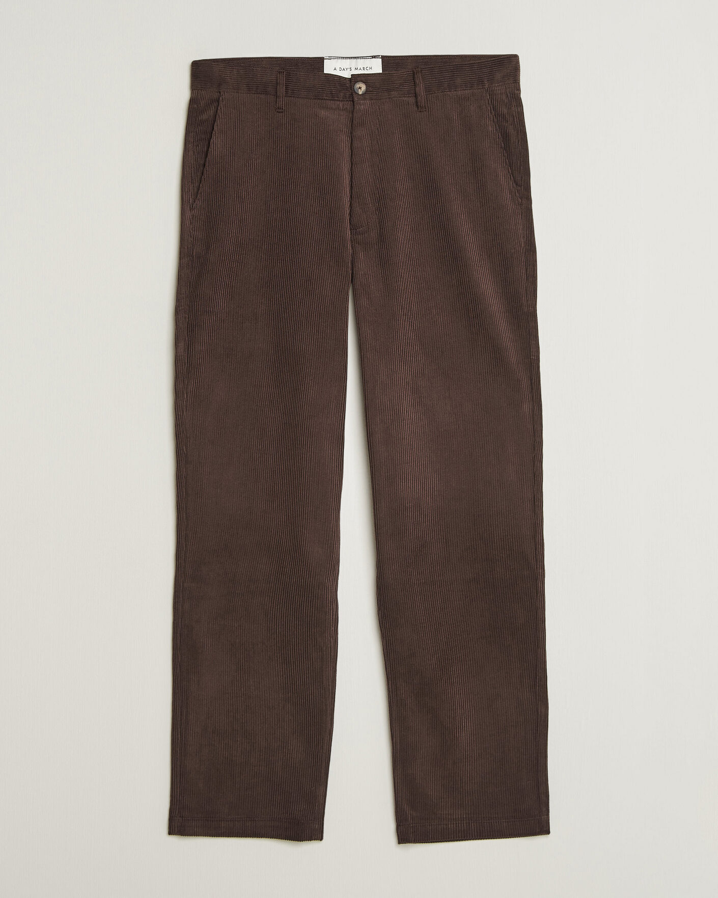 Hombres | Pantalones | A Day's March | Redwood Corduroy Trousers Dark Brown