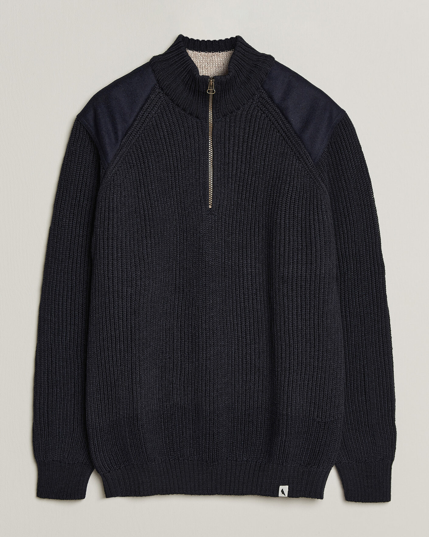 Hombres | Jerséis y prendas de punto | Peregrine | Foxton Quarter Zip Jumperr Navy
