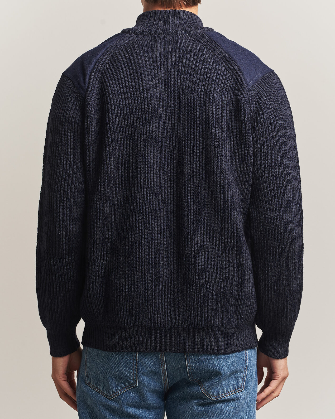Hombres | Jerséis y prendas de punto | Peregrine | Foxton Quarter Zip Jumperr Navy