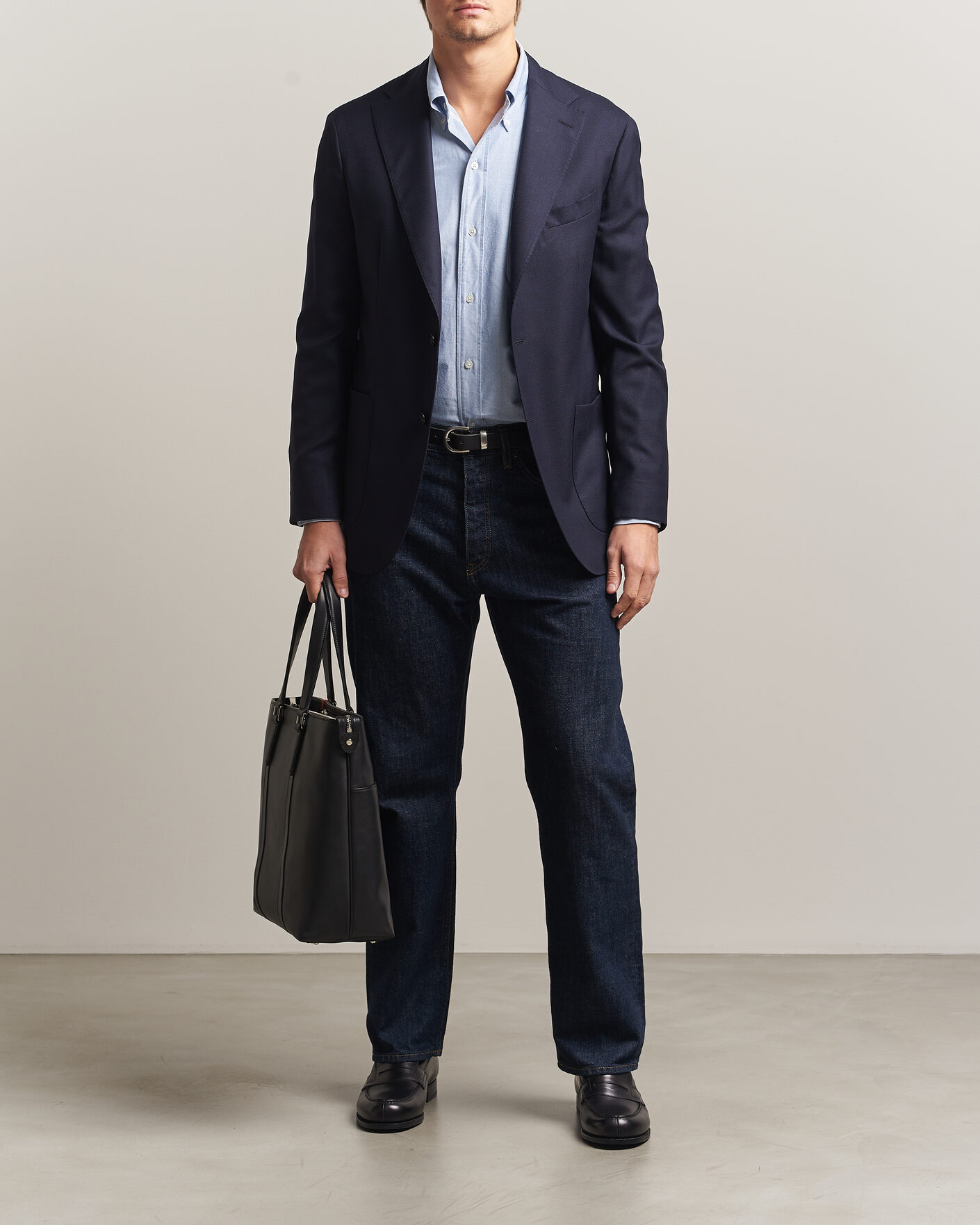 Hombres | Blazers | Boglioli for Care of Carl | Boglioli K Jacket Exclusive Hopsack Blazer Navy