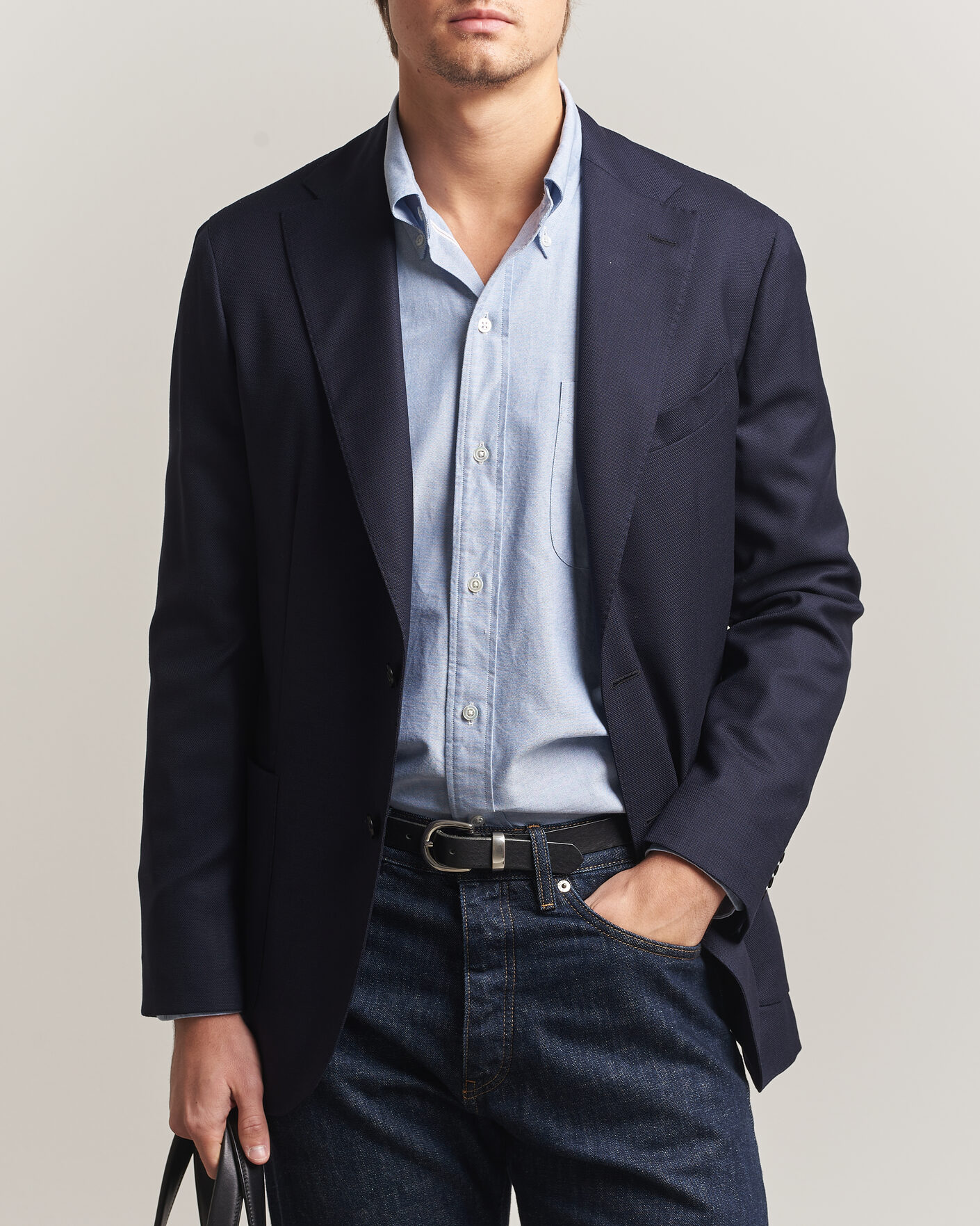 Hombres | Blazers | Boglioli for Care of Carl | Boglioli K Jacket Exclusive Hopsack Blazer Navy