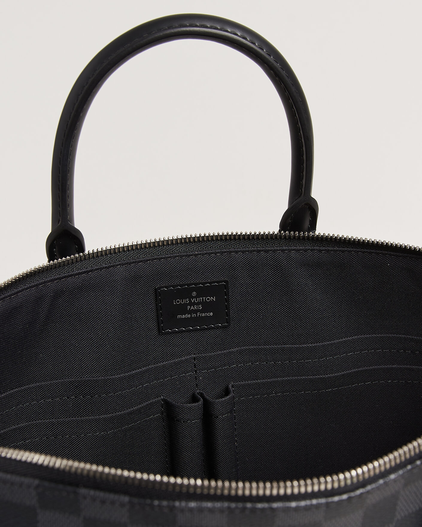 Hombres | Pre-Owned & Vintage Bags | Louis Vuitton Pre-Owned | Porte Documents Bag Damier Graphite