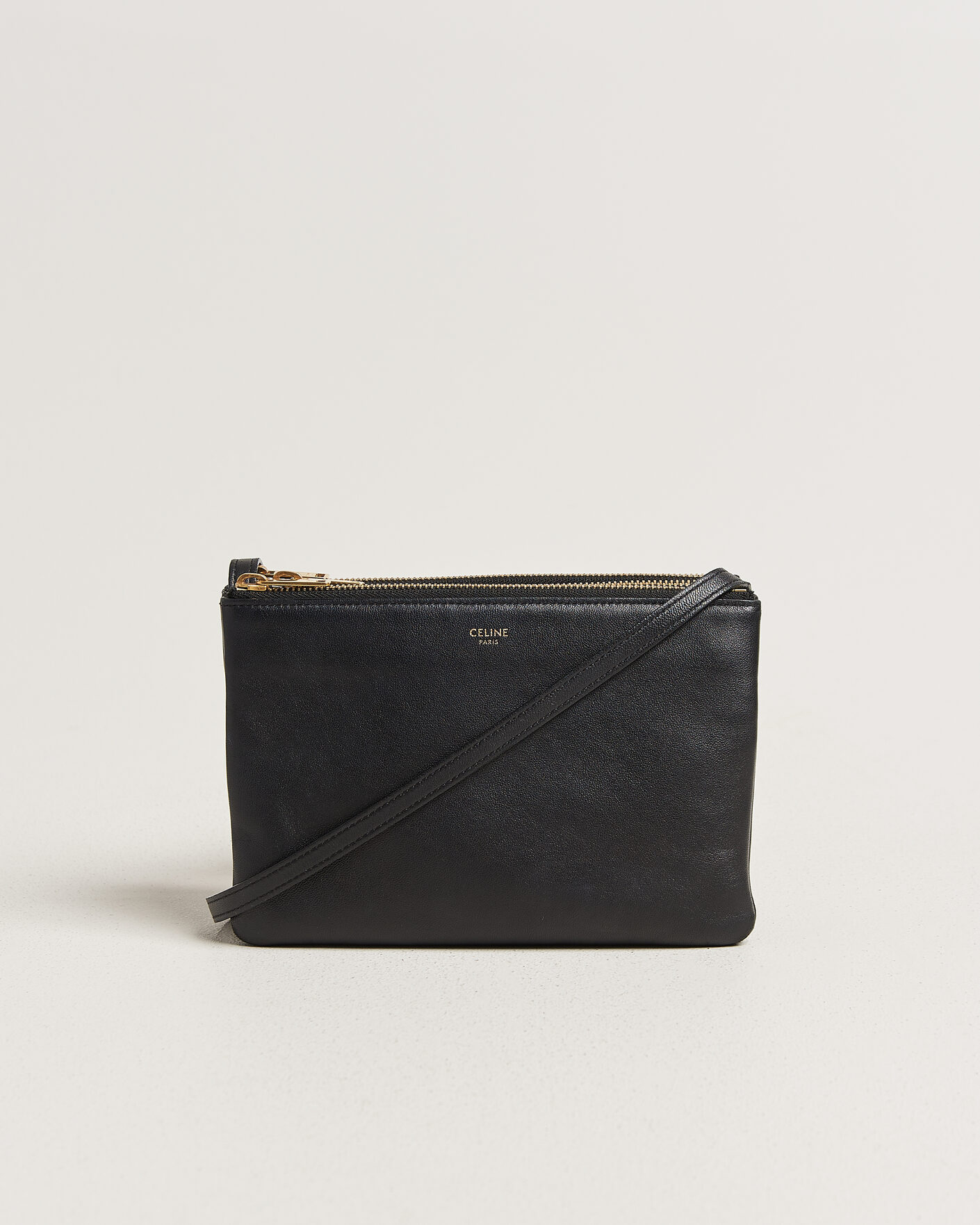 Hombres | Pre-Owned & Vintage Bags | Celine Pre-Owned | Trio Bag Small Leather Black