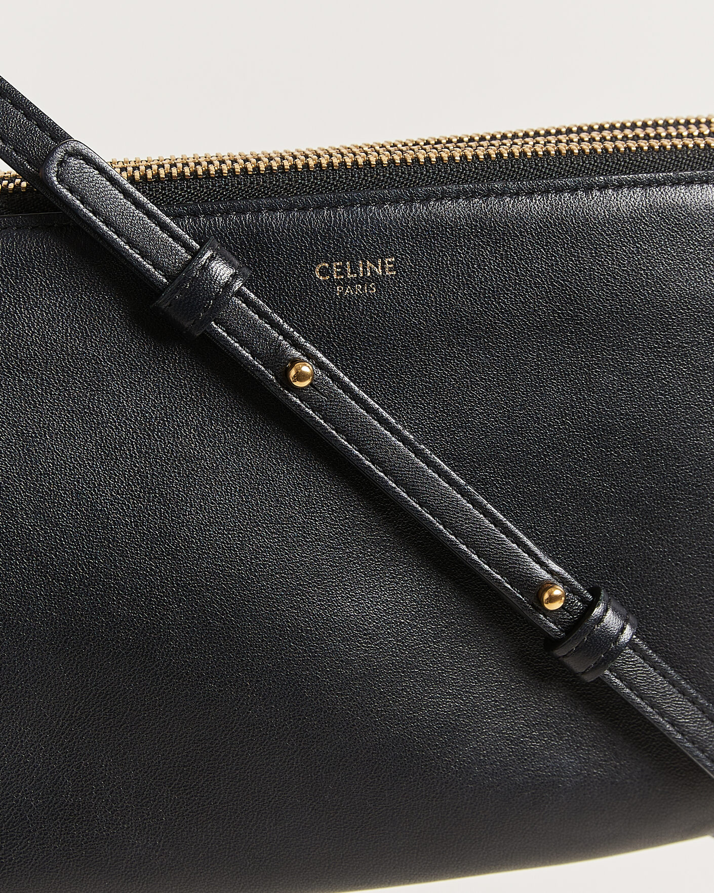 Hombres | Pre-Owned & Vintage Bags | Celine Pre-Owned | Trio Bag Small Leather Black