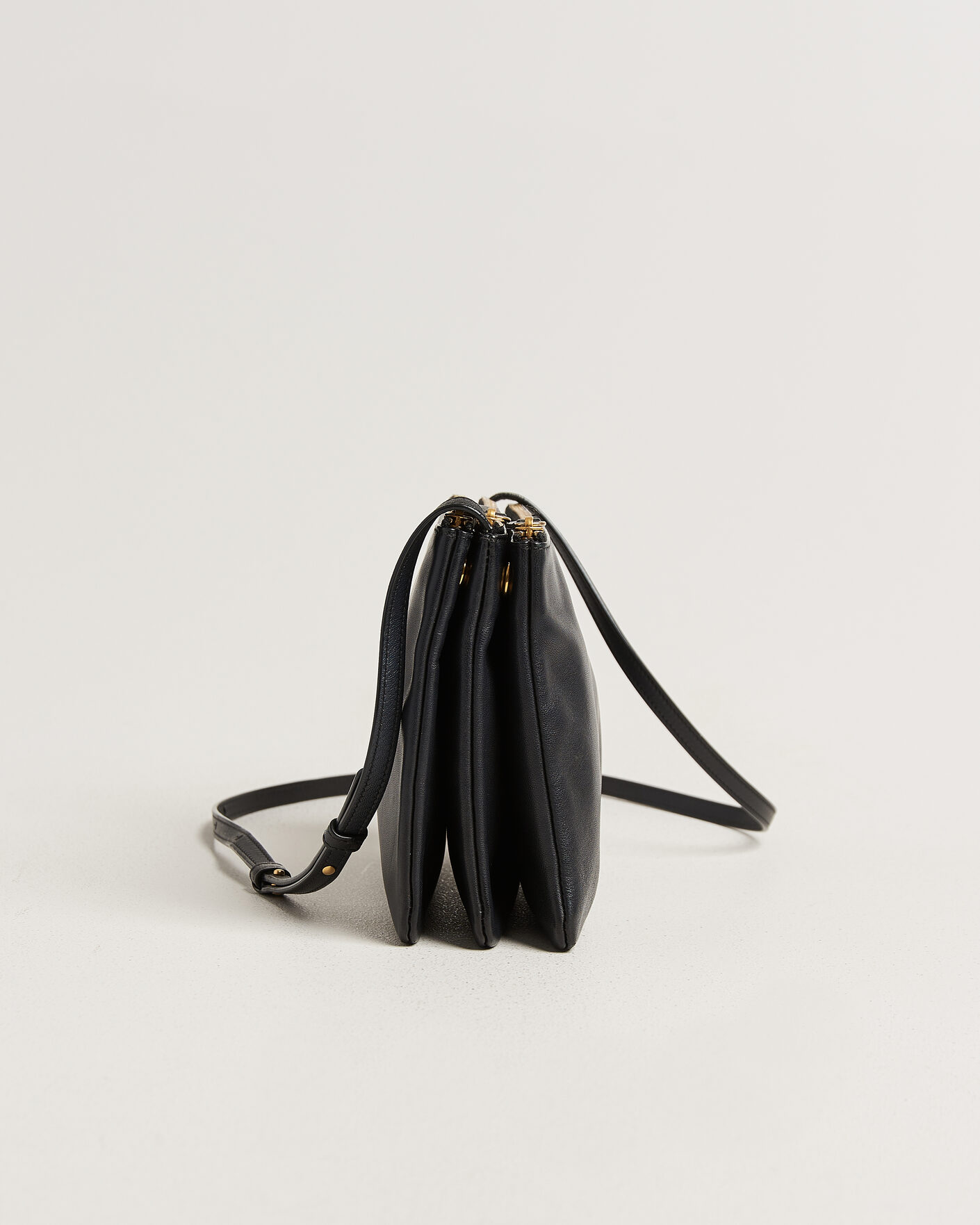 Hombres | Pre-Owned & Vintage Bags | Celine Pre-Owned | Trio Bag Medium Leather Black