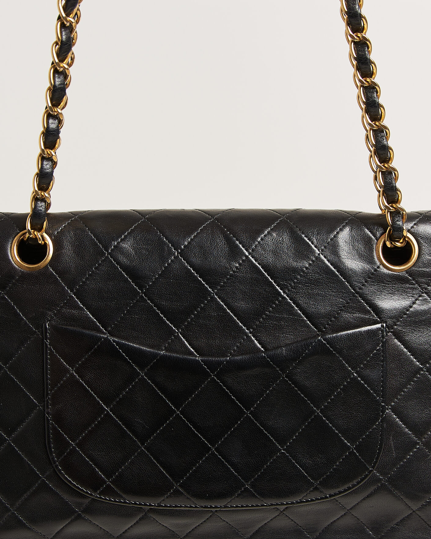 Hombres | Pre-Owned & Vintage Bags | Chanel Pre-Owned | Classic Medium Double Flap Bag Lambskin Black