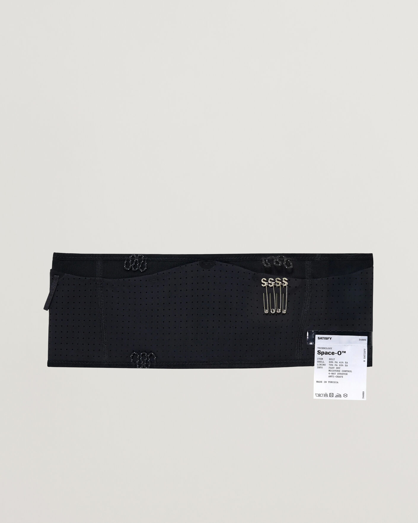 Hombres | Accesorios activos | Satisfy | Space-O Belt Black