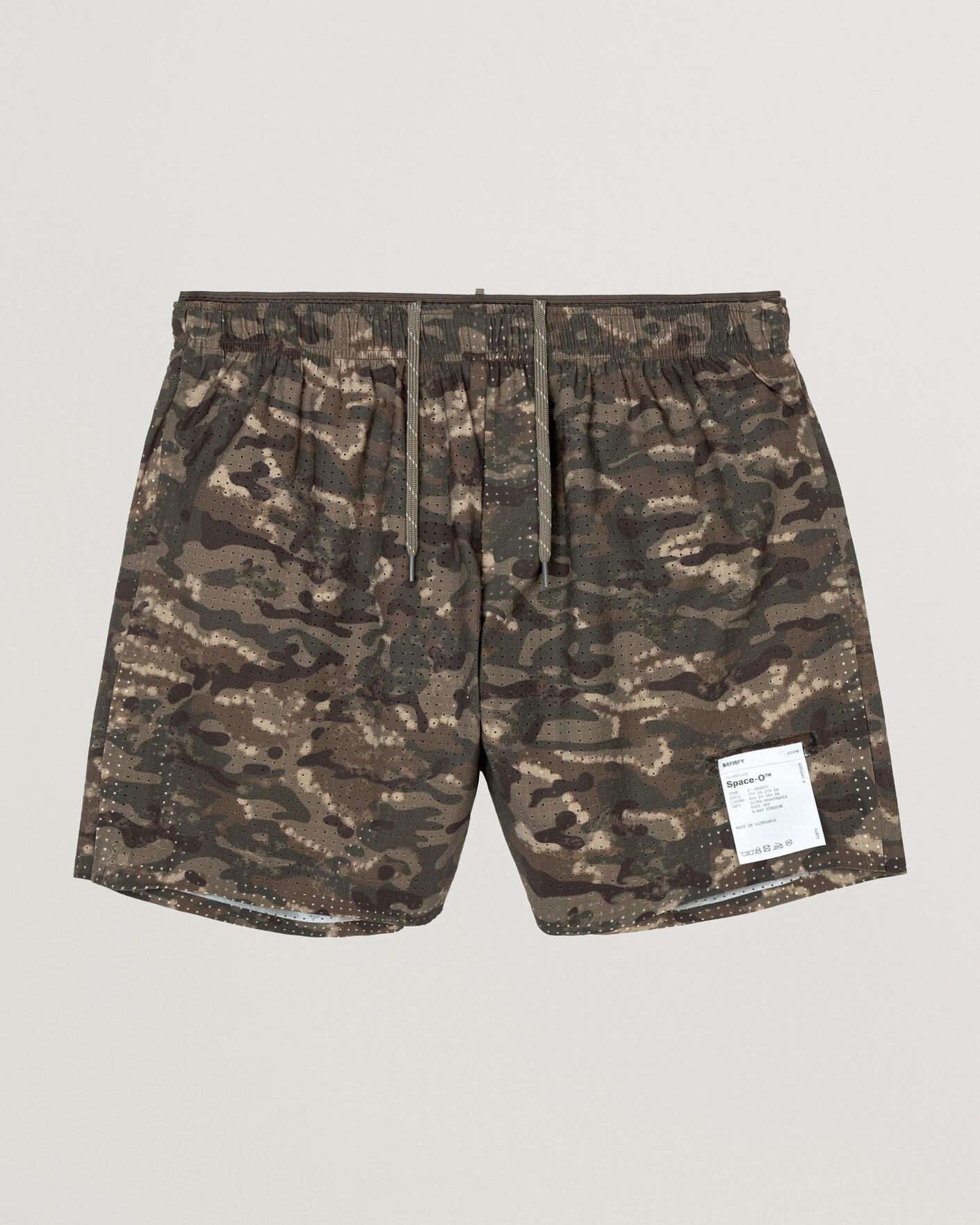 Hombres | Pantalones cortos | Satisfy | Space-O 5 Inch Shorts Overland Trek Camo