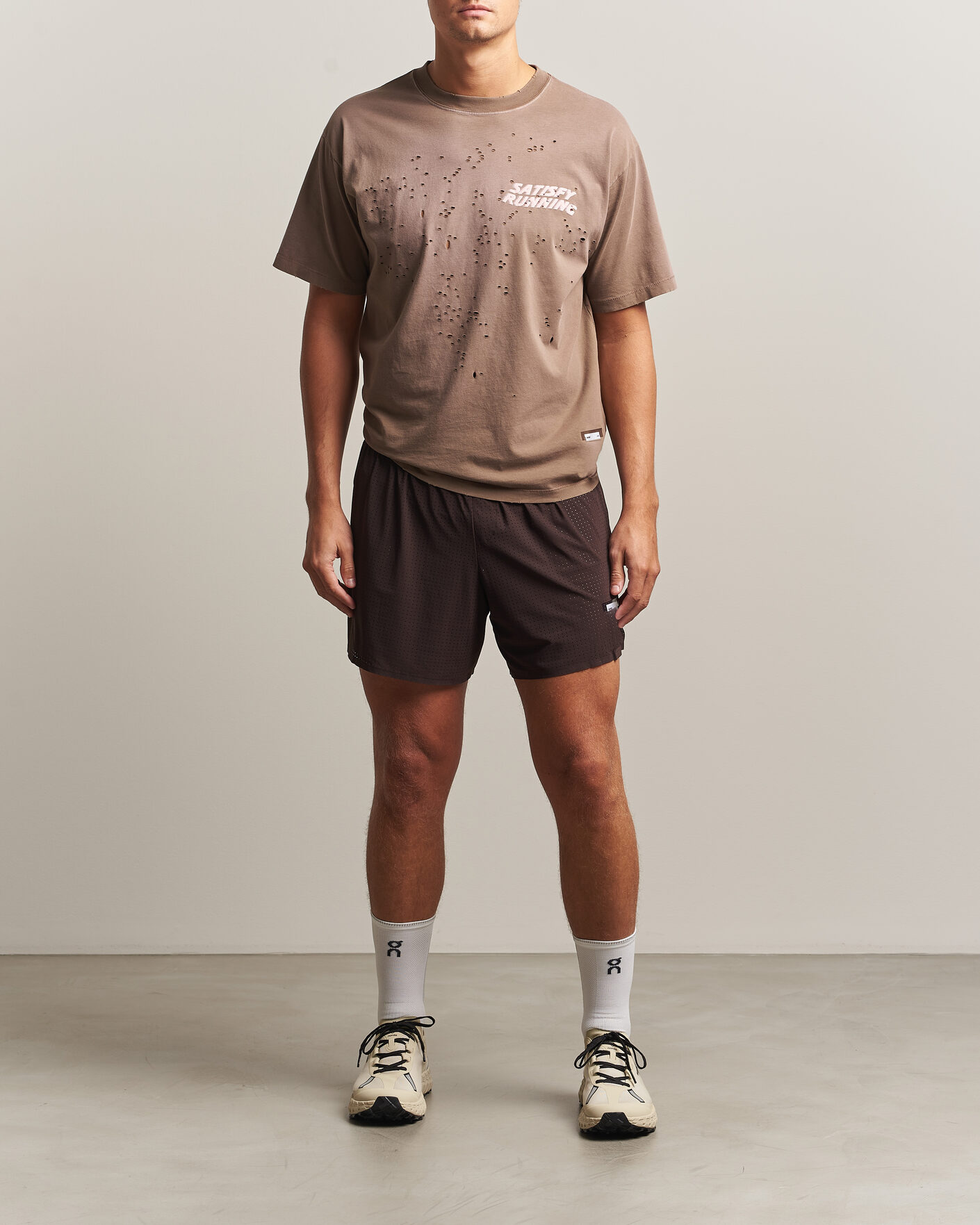 Hombres | Pantalones cortos | Satisfy | Space-O 5 Inch Shorts Deep Mahogany