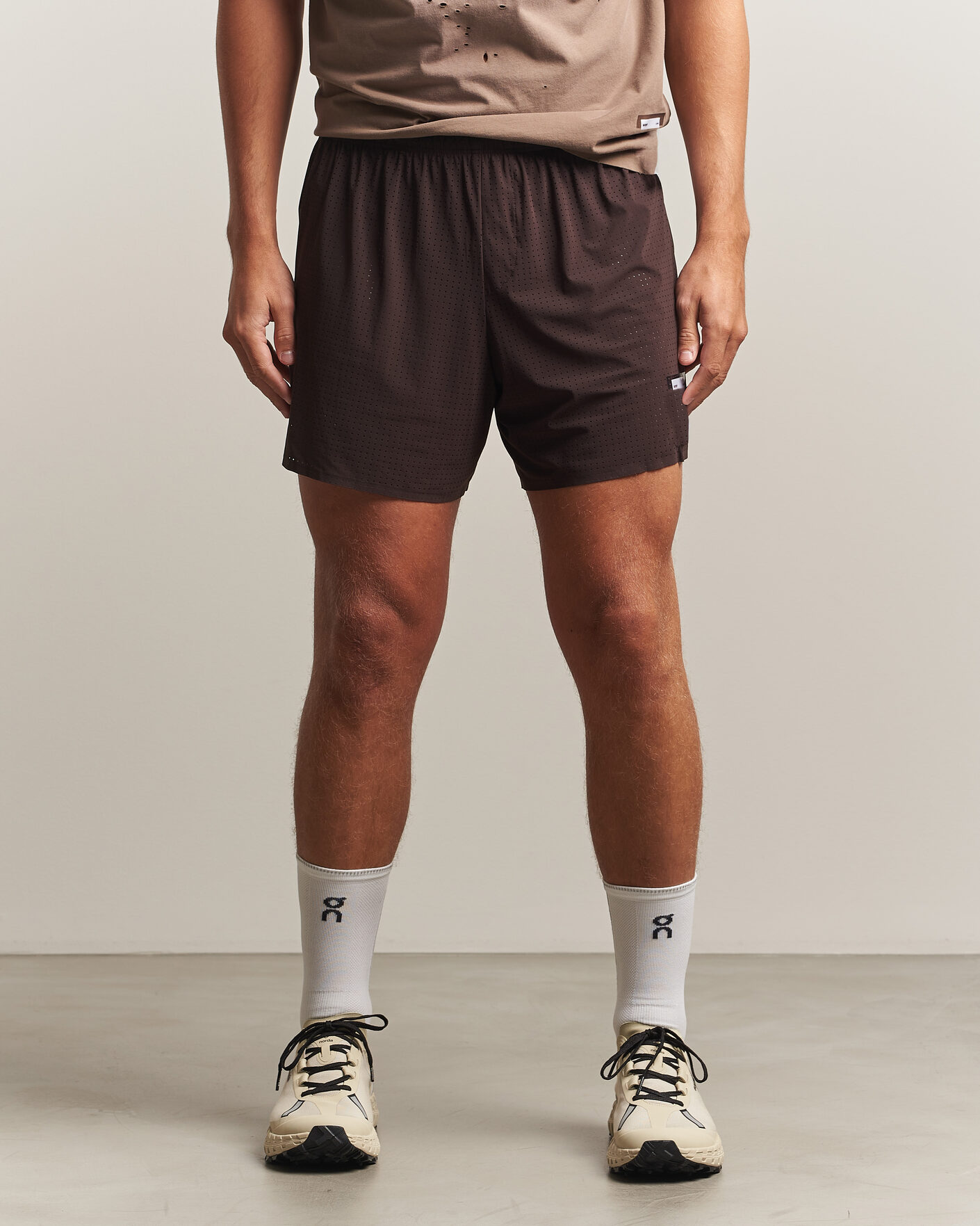 Hombres | Pantalones cortos | Satisfy | Space-O 5 Inch Shorts Deep Mahogany