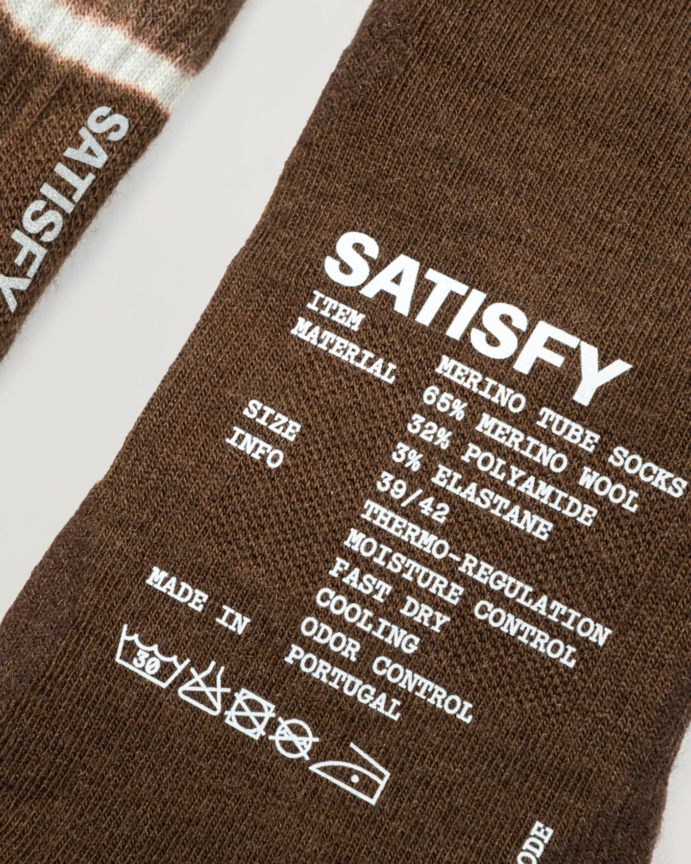 Hombres | Ropa interior y calcetines | Satisfy | Merino Nylon Tube Socks Tie Dye Rocky Road