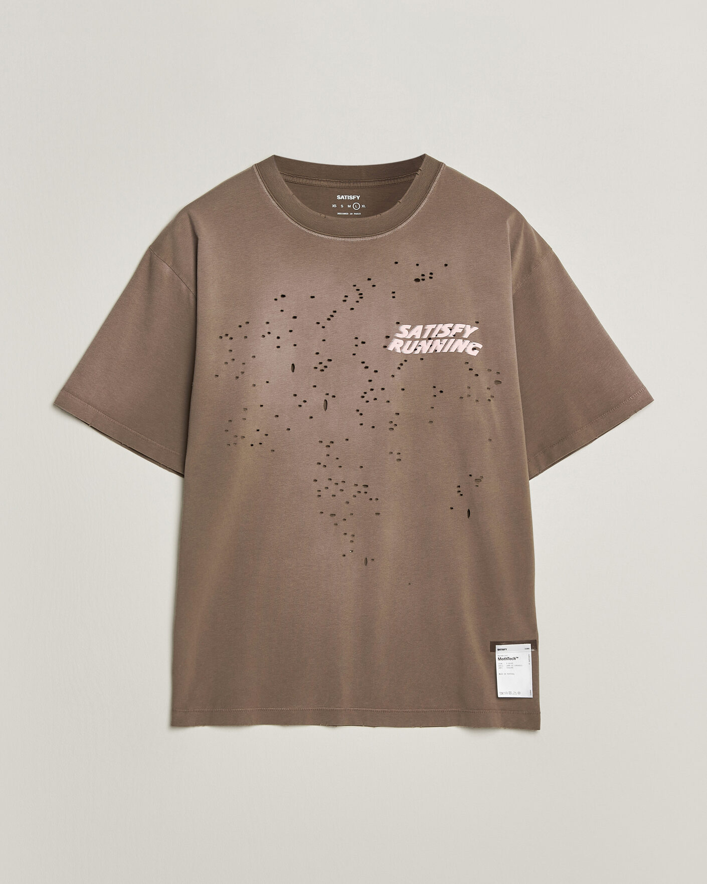 Hombres | Camisetas | Satisfy | MothTech T-Shirt Sun Bleached Rain Drum