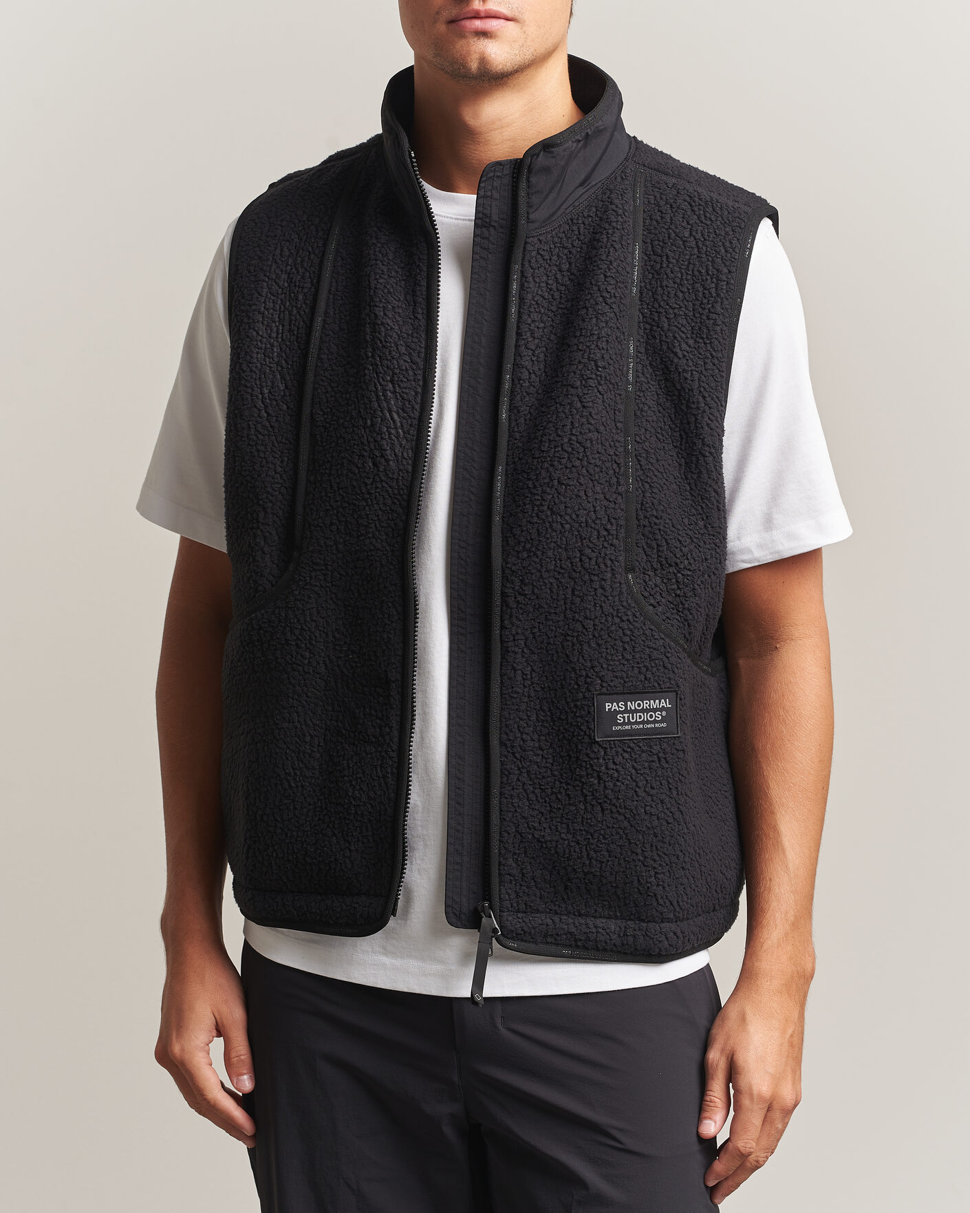Hombres | Jerséis y prendas de punto | Pas Normal Studios | Off-Race Pile Fleece Black