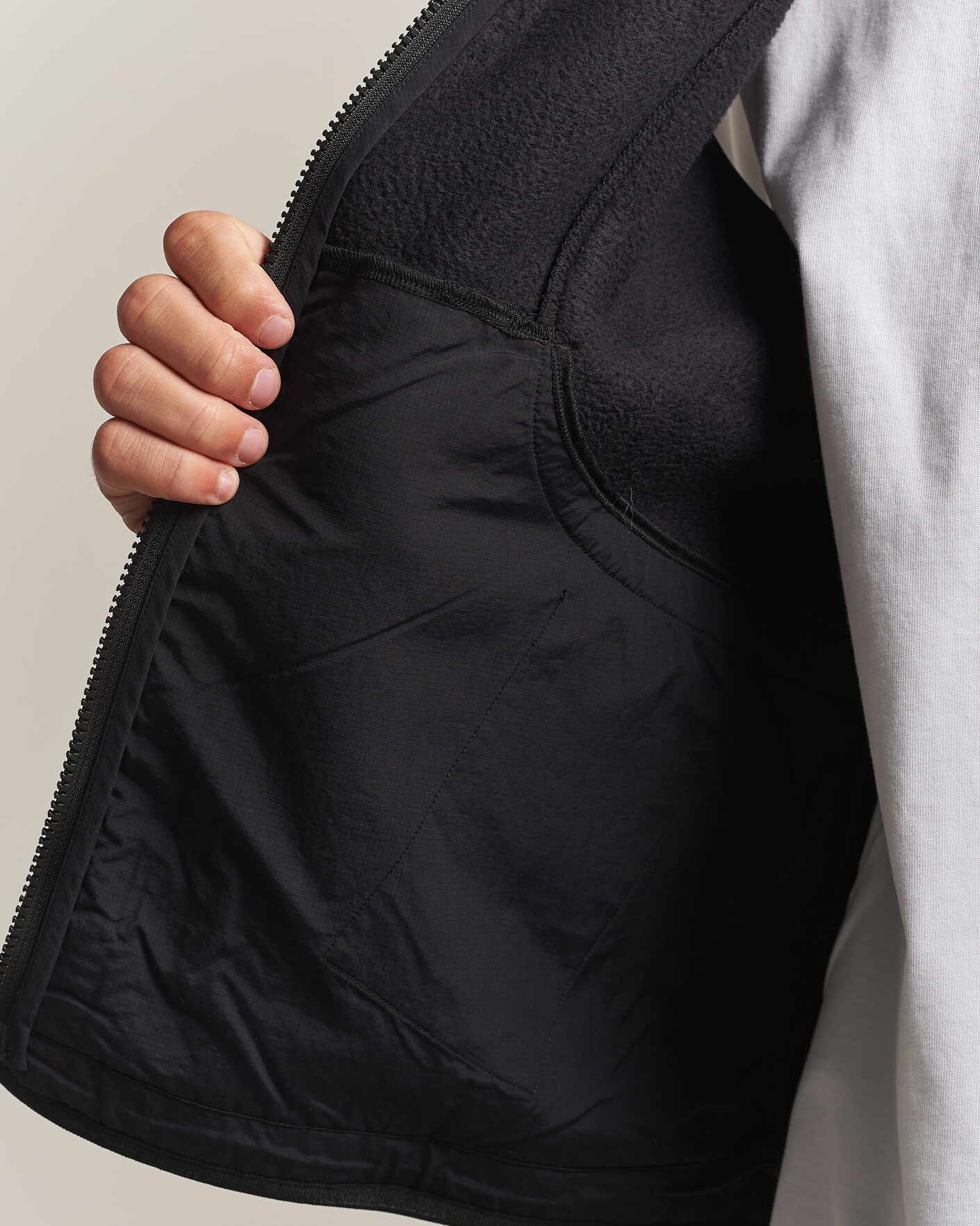 Hombres | Jerséis y prendas de punto | Pas Normal Studios | Off-Race Pile Fleece Black