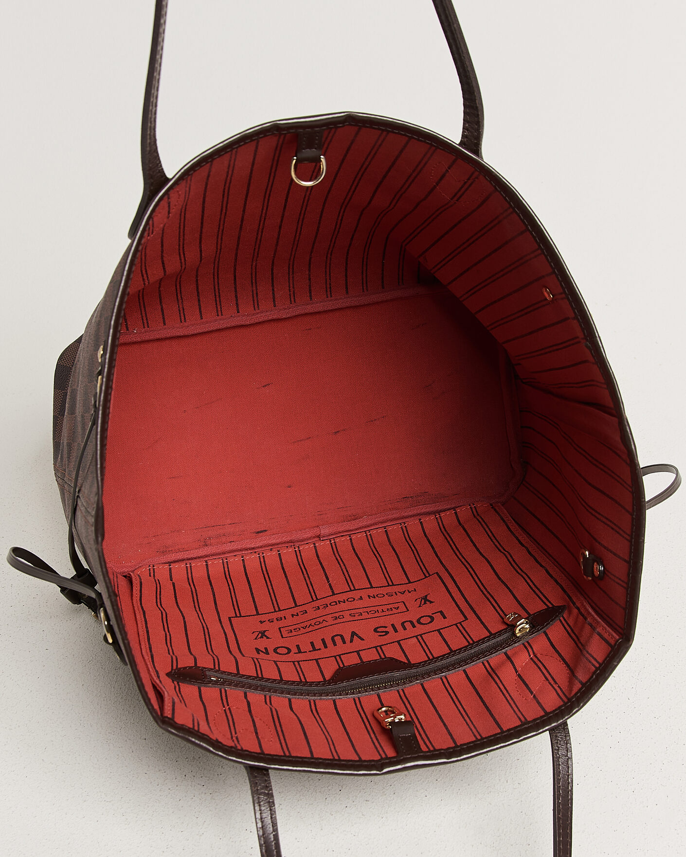 Hombres | Pre-Owned & Vintage Bags | Louis Vuitton Pre-Owned | Neverfull MM Damier Ebene