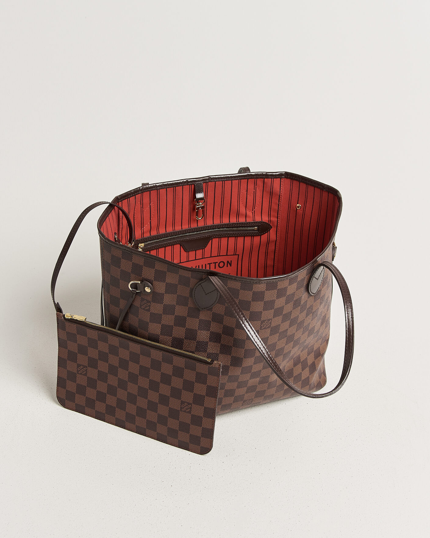 Hombres | Pre-Owned & Vintage Bags | Louis Vuitton Pre-Owned | Neverfull MM Damier Ebene