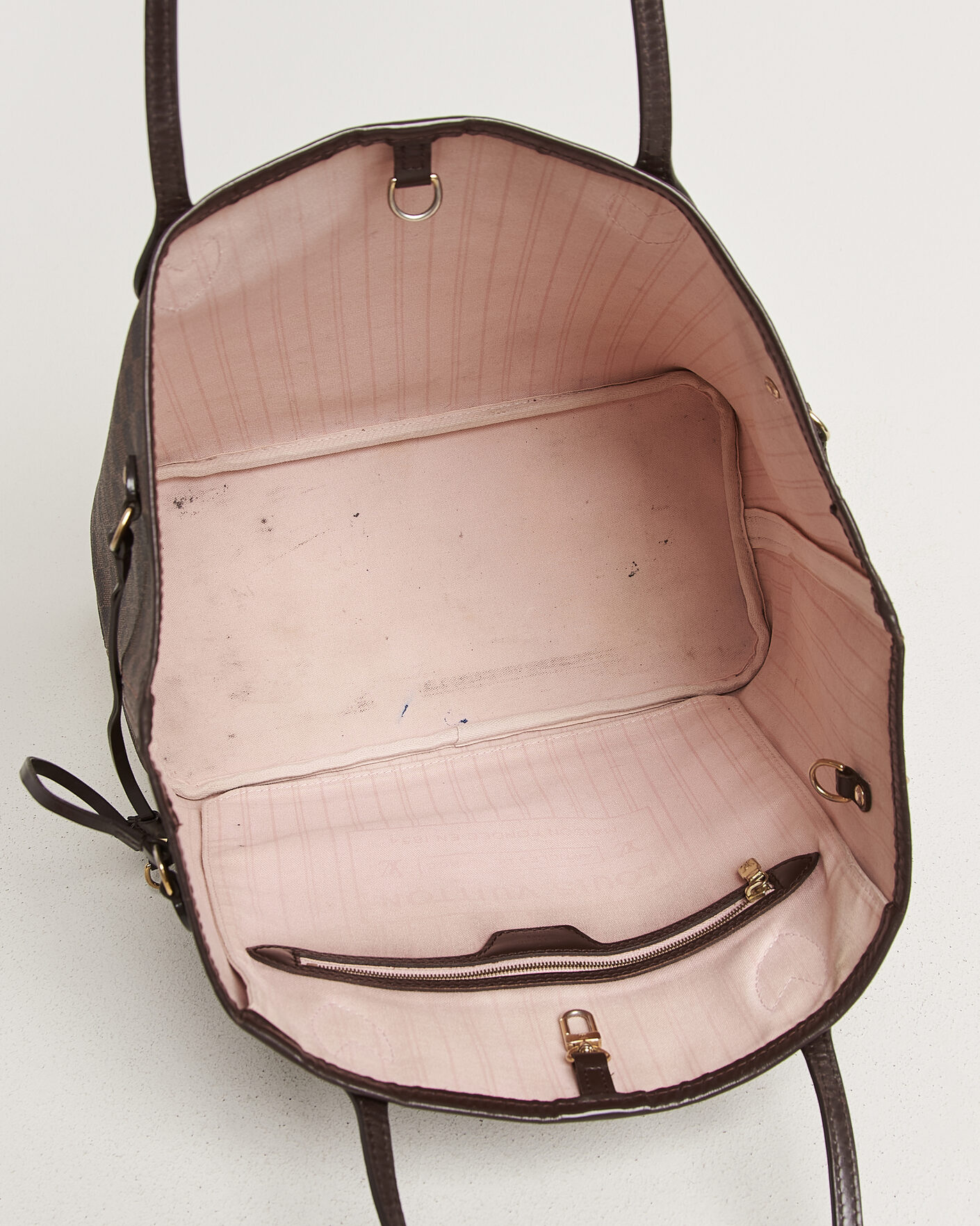 Hombres | Pre-Owned & Vintage Bags | Louis Vuitton Pre-Owned | Neverfull MM Damier Ebene