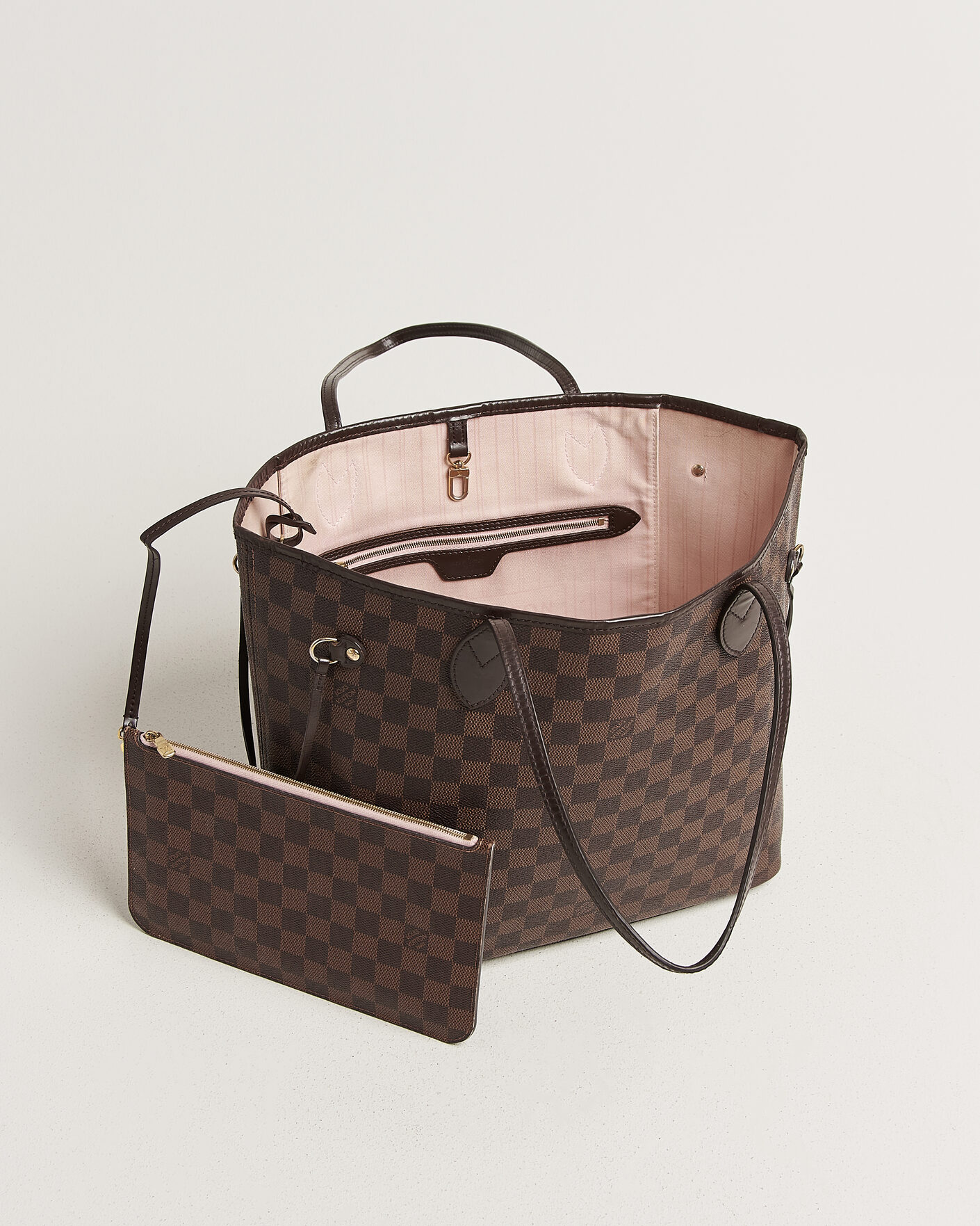 Hombres | Pre-Owned & Vintage Bags | Louis Vuitton Pre-Owned | Neverfull MM Damier Ebene