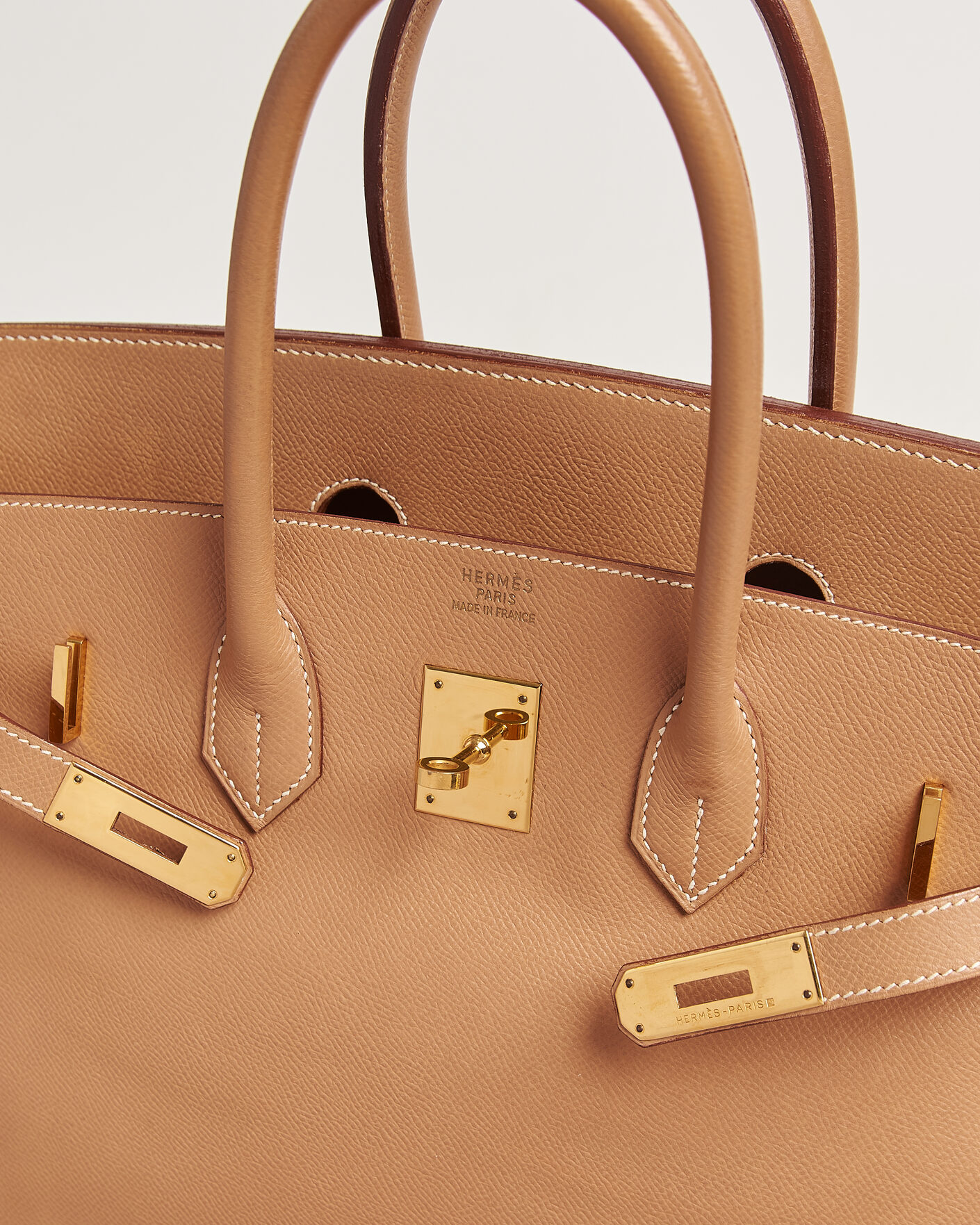 Hombres | Pre-Owned & Vintage Bags | Hermès Pre-Owned | Birkin 35 Courchevel Gold