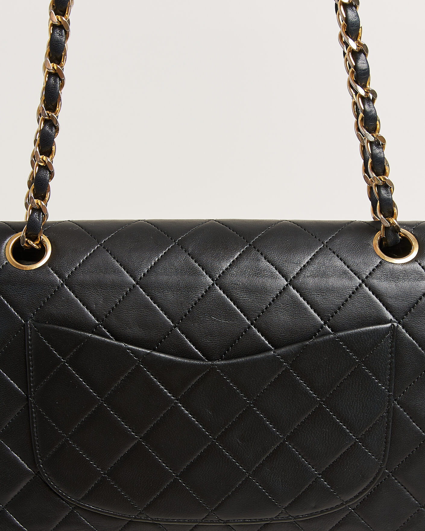 Hombres | Pre-Owned & Vintage Bags | Chanel Pre-Owned | Classic Small Double Flap Bag Lambskin Black