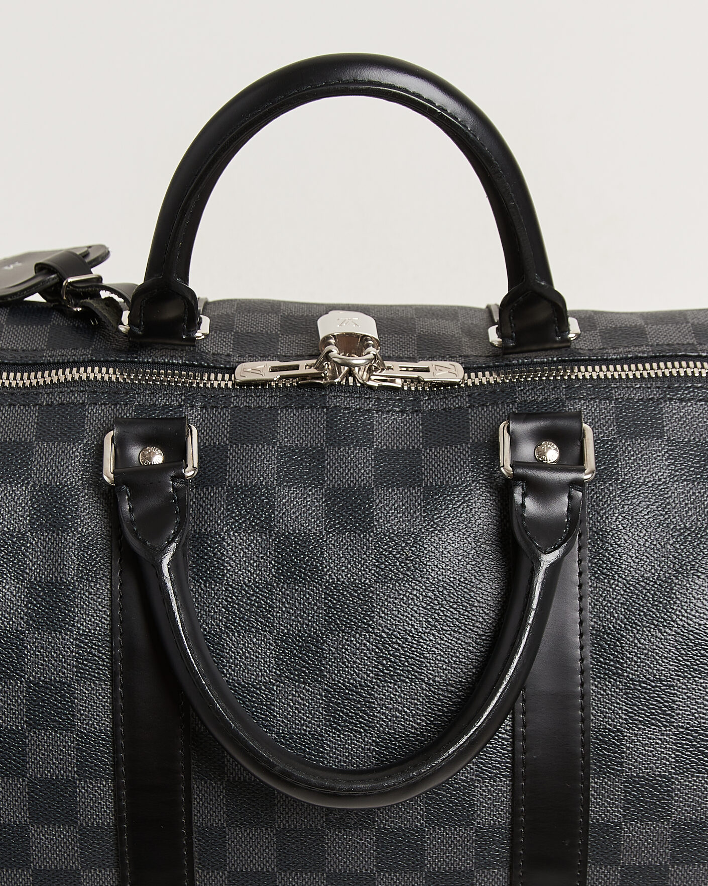 Hombres | Pre-Owned & Vintage Bags | Louis Vuitton Pre-Owned | Keepall Bandouliére 55 Damier Graphite