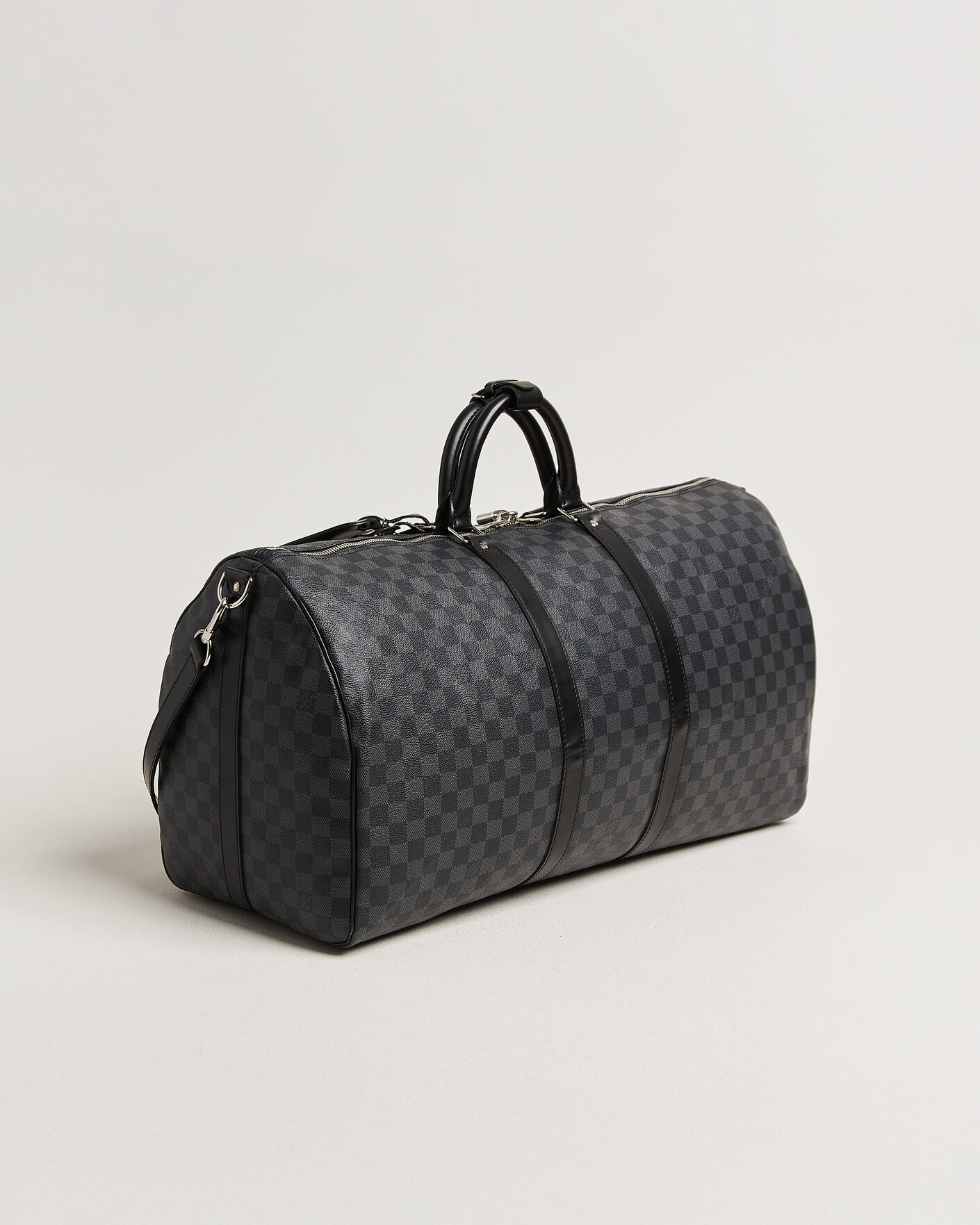 Hombres | Pre-Owned & Vintage Bags | Louis Vuitton Pre-Owned | Keepall Bandouliére 55 Damier Graphite