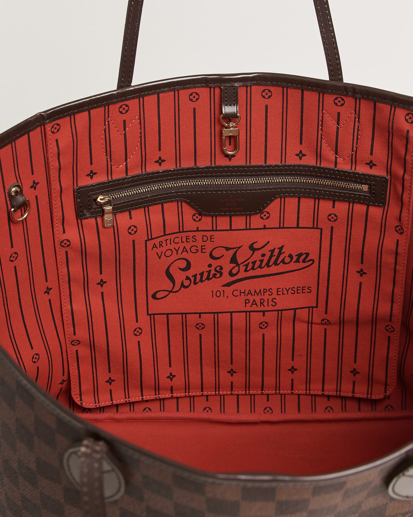 Hombres | Pre-Owned & Vintage Bags | Louis Vuitton Pre-Owned | Neverfull GM Damier Ebene
