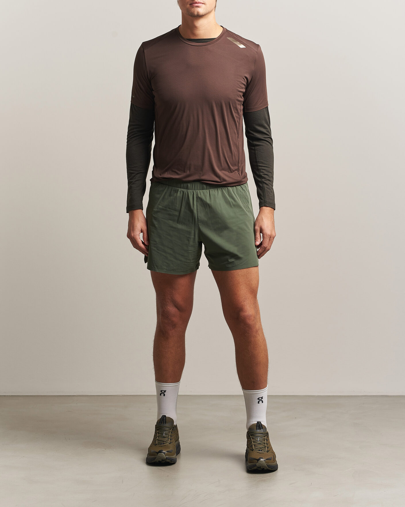 Hombres | Pantalones cortos | SOAR Running | Run Shorts Green