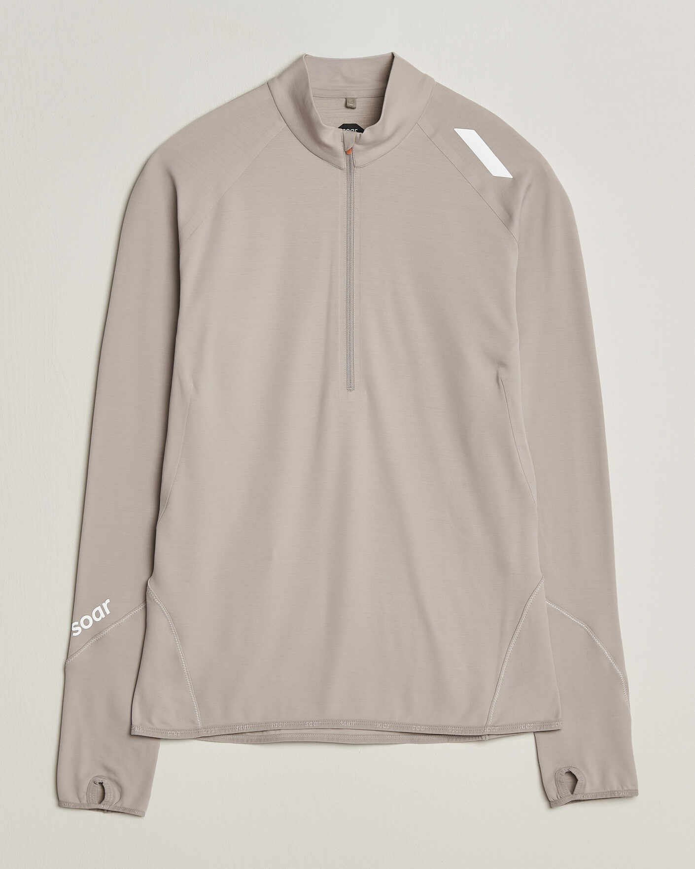 Hombres | Jerséis y prendas de punto | SOAR Running | Wool Tech Top Opal Grey