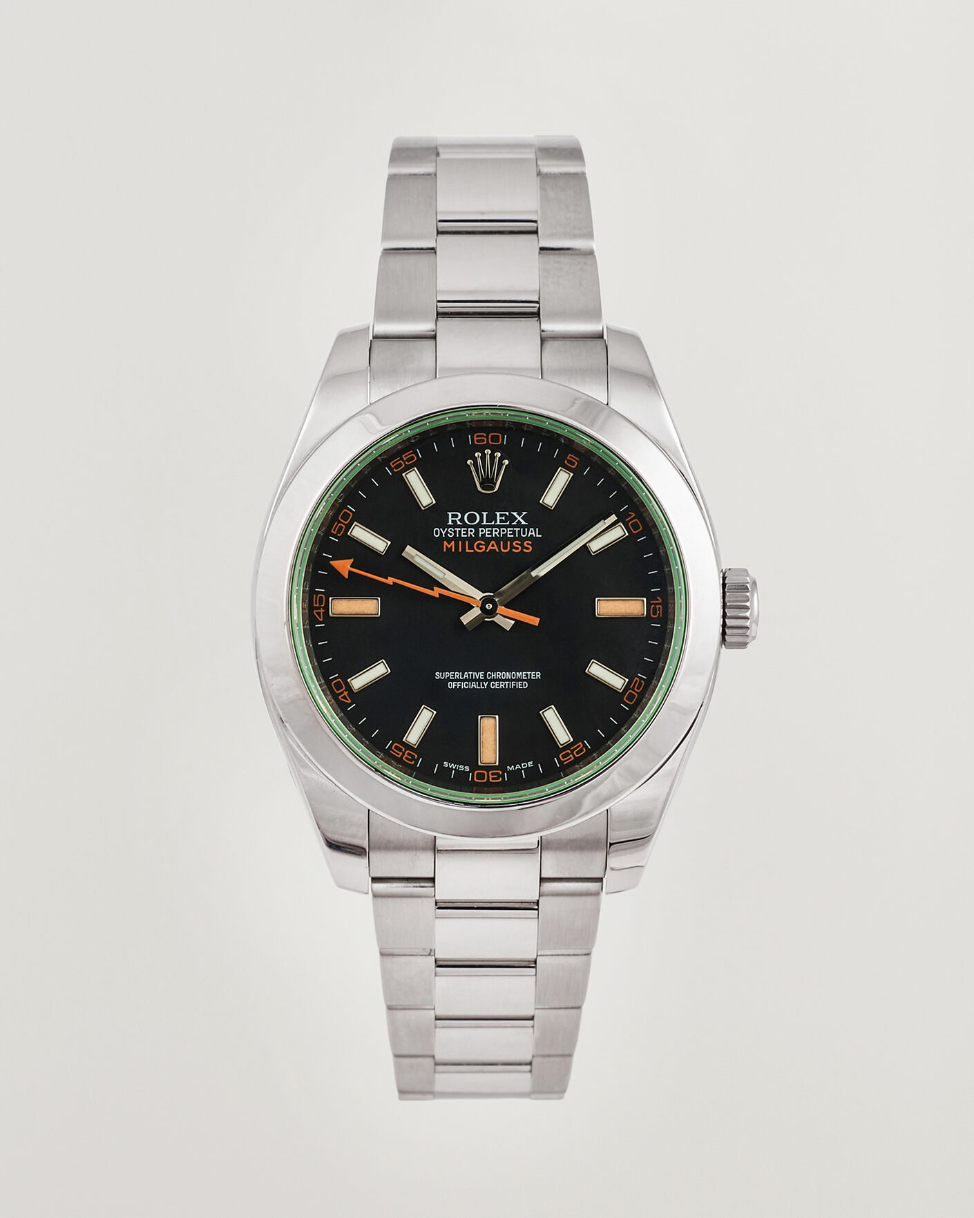 Hombres | Pre-Owned & Vintage Watches | Rolex Pre-Owned | Milgauss Green