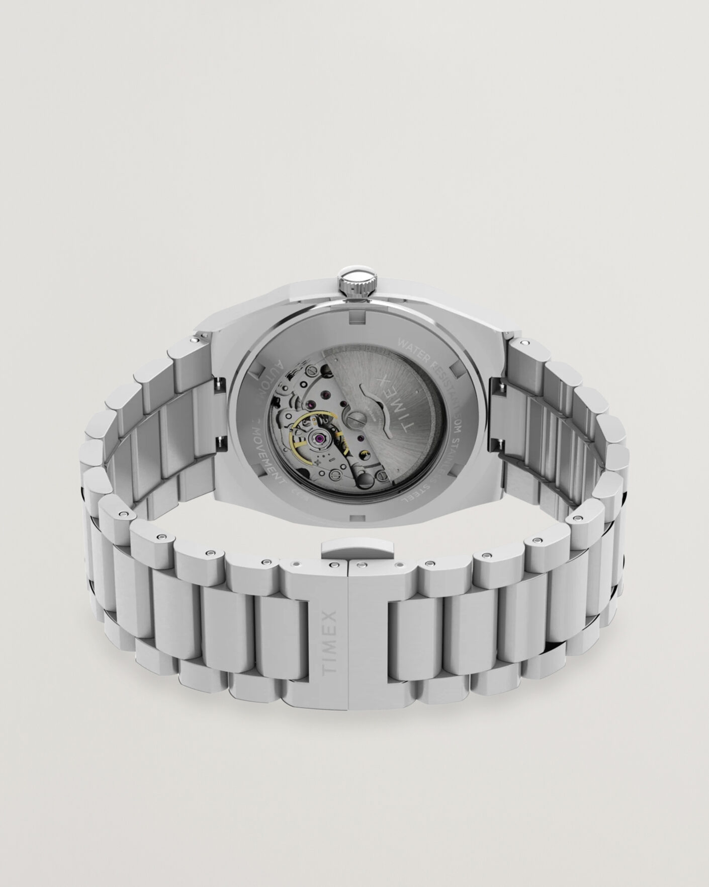 Hombres | Timex Automatic E Line Stainless Steel 38mm Silver Dial | Timex | Automatic E Line Stainless Steel 38mm Silver Dial