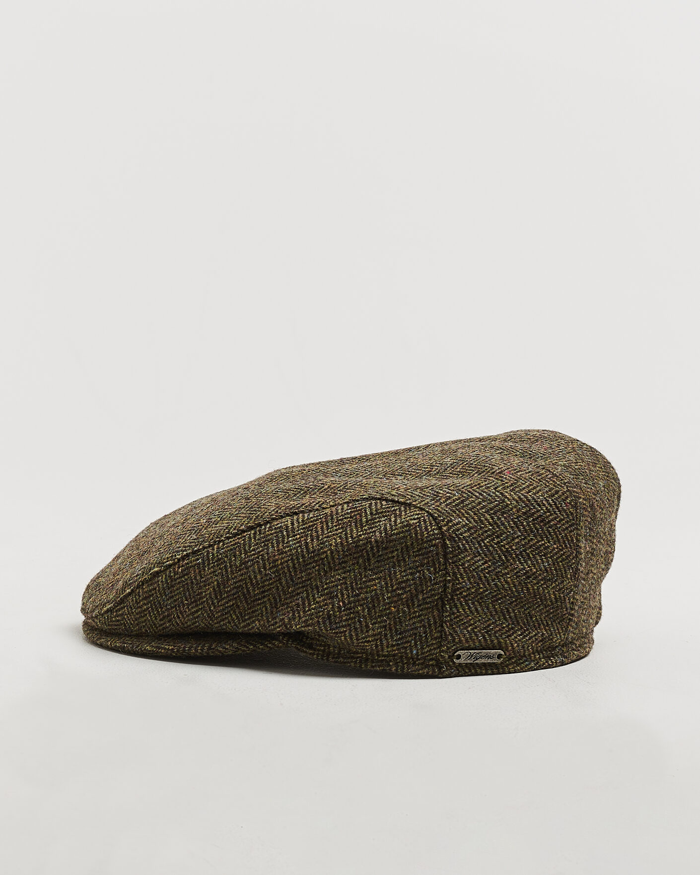 Hombres | Sombreros y gorras | Wigéns | Ivy Slim Herringbone Cap Olive