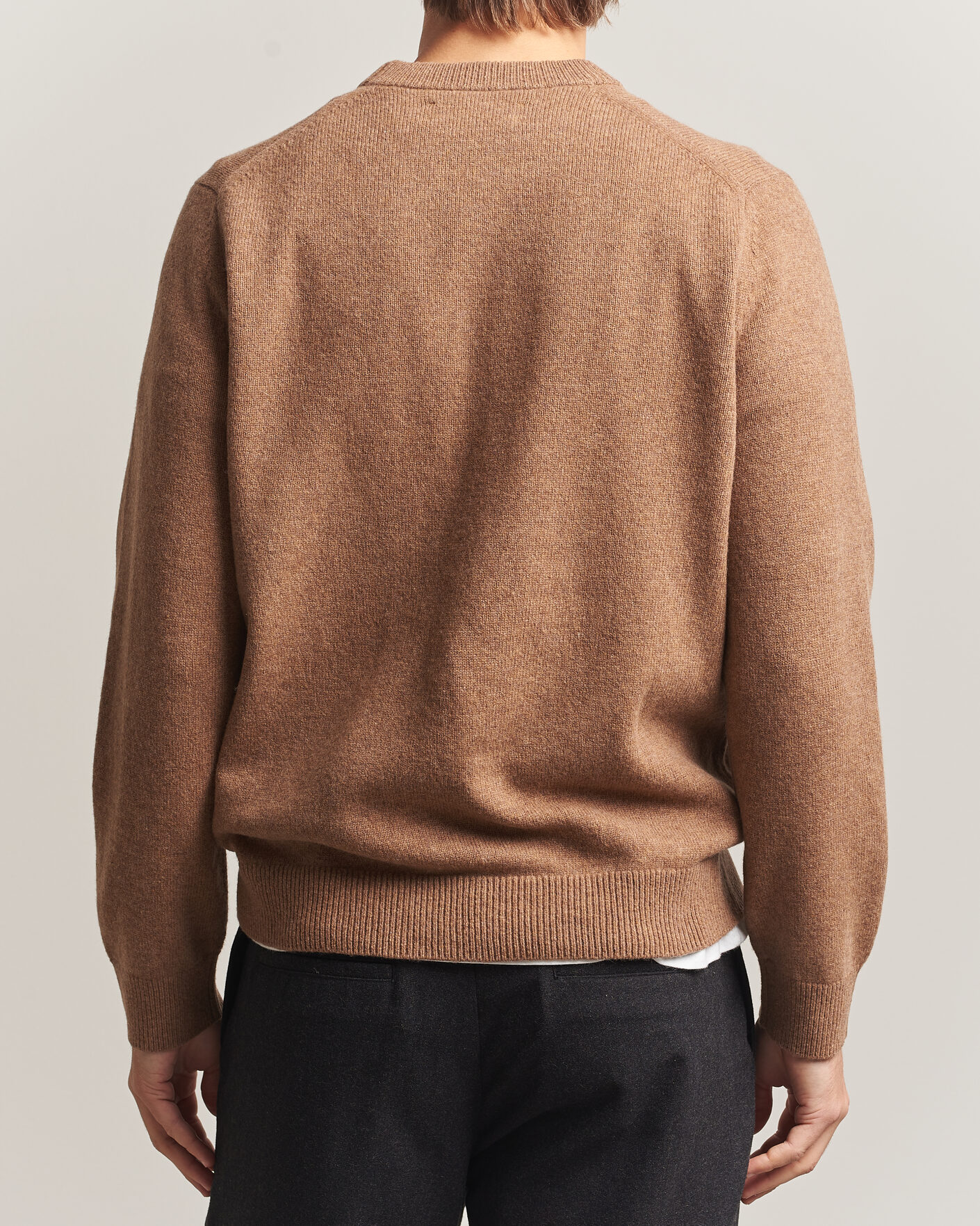 Hombres | Jerséis y prendas de punto | Samsøe Samsøe | Isak Knitted Crew Neck Lead Gray