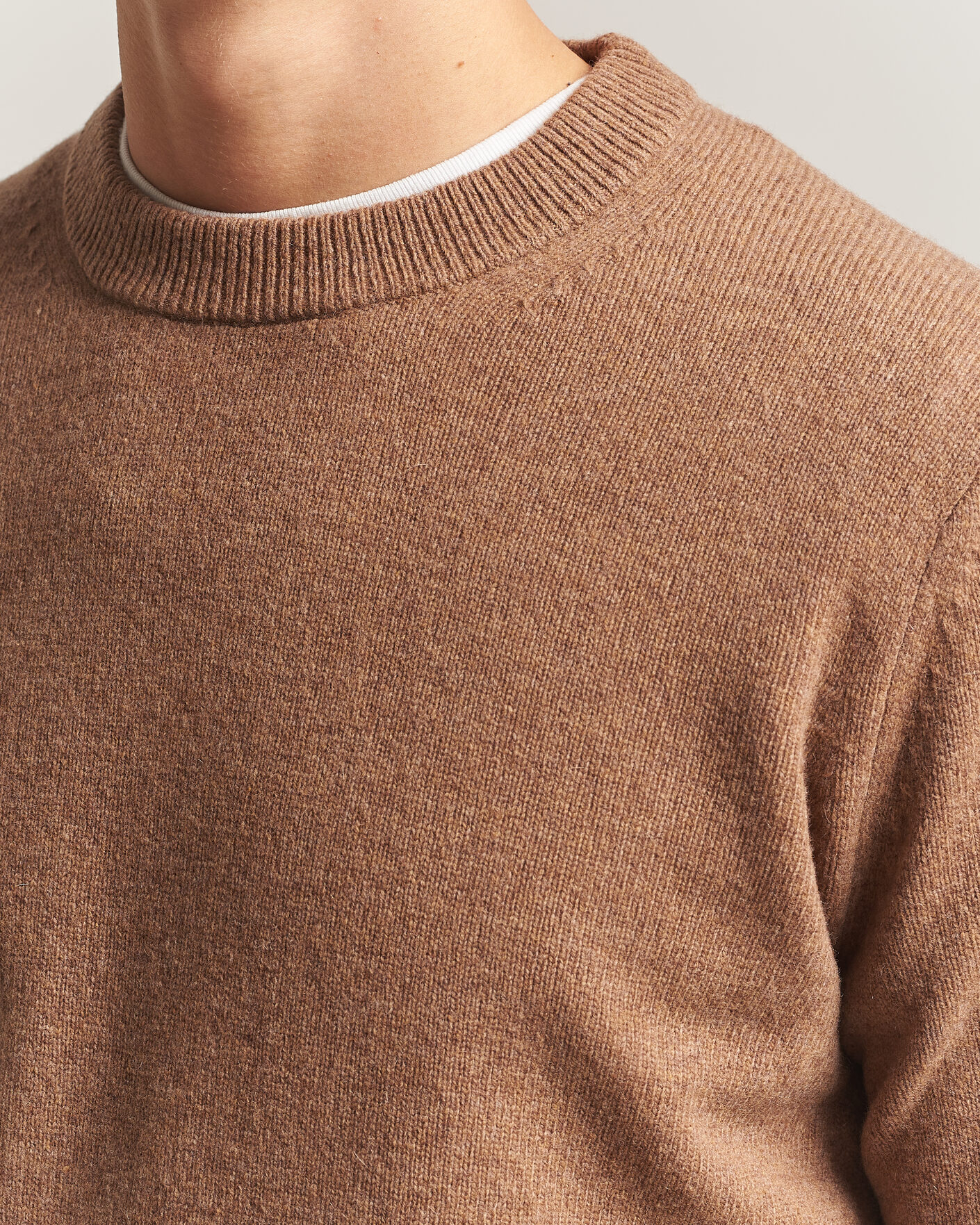 Hombres | Jerséis y prendas de punto | Samsøe Samsøe | Isak Knitted Crew Neck Lead Gray