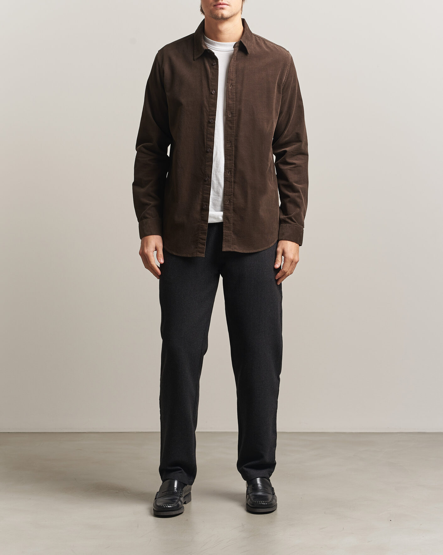 Hombres | Camisas | Samsøe Samsøe | Liam Baby Cord Checked Shirt Delicioso