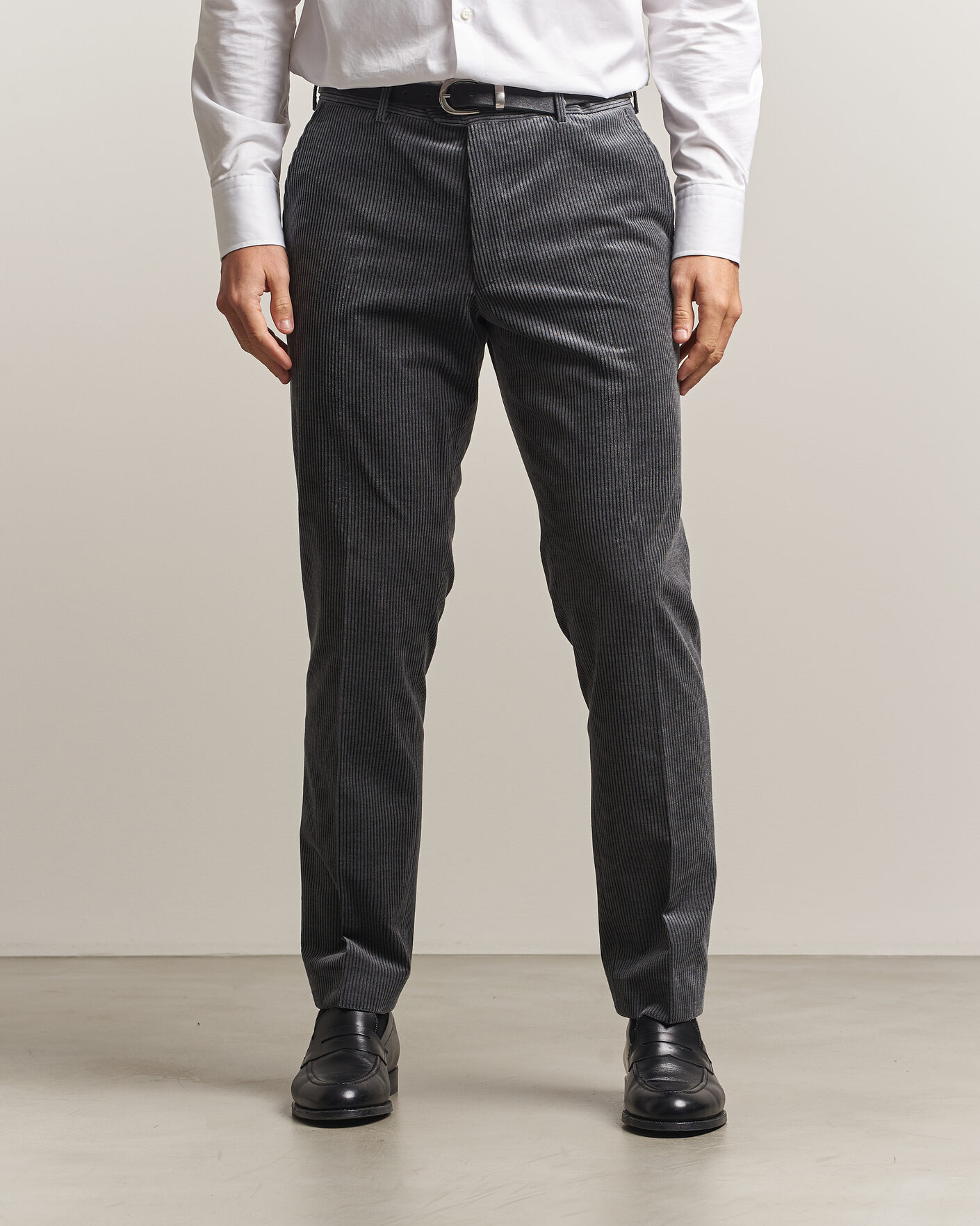 Hombres | Pantalones | Oscar Jacobson | Dandy Corduroy Trousers Grey
