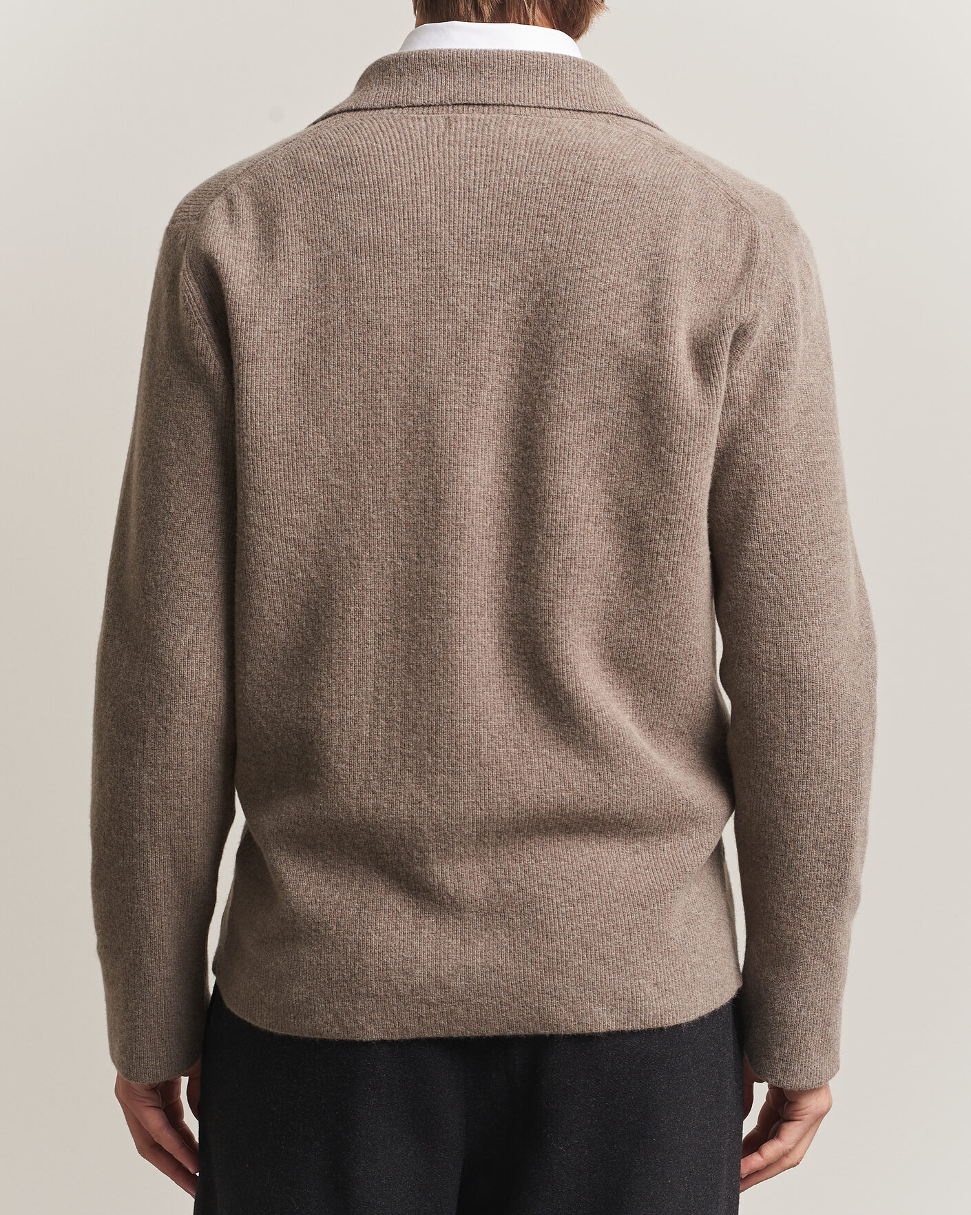 Hombres | Blazers | Oscar Jacobson | Antonio Knitted Blazer Taupe