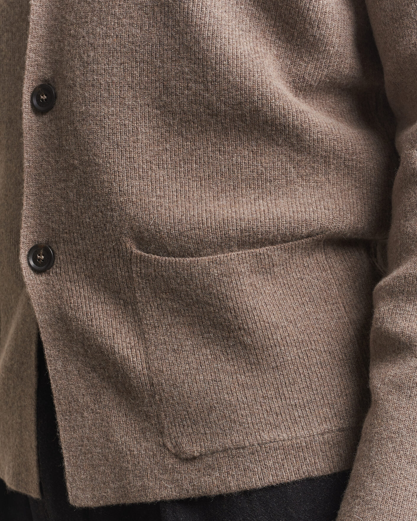 Hombres | Blazers | Oscar Jacobson | Antonio Knitted Blazer Taupe