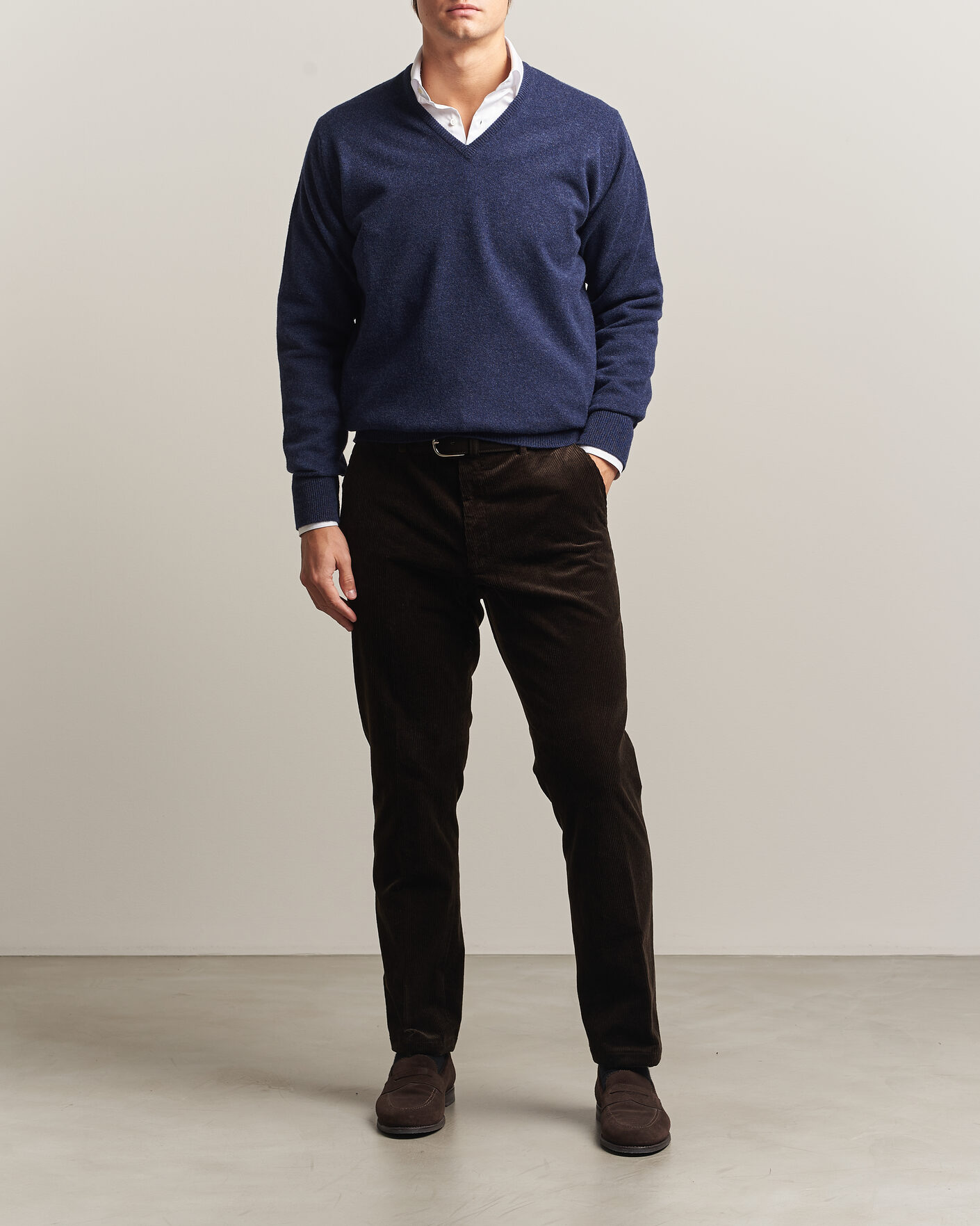 Hombres | Jerséis y prendas de punto | William Lockie | Rob Lambswool V-Neck Astra