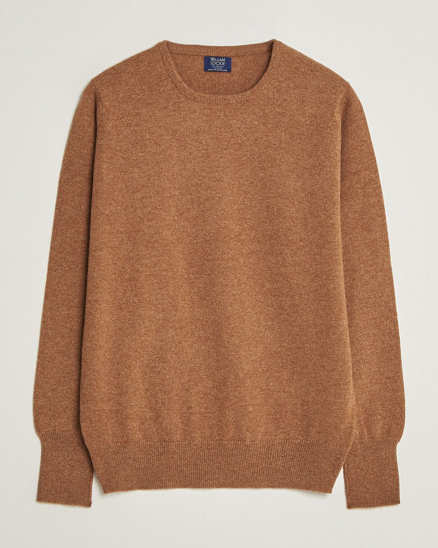 Hombres | Jerséis y prendas de punto | William Lockie | Rob Lambswool Crewneck Driftwood