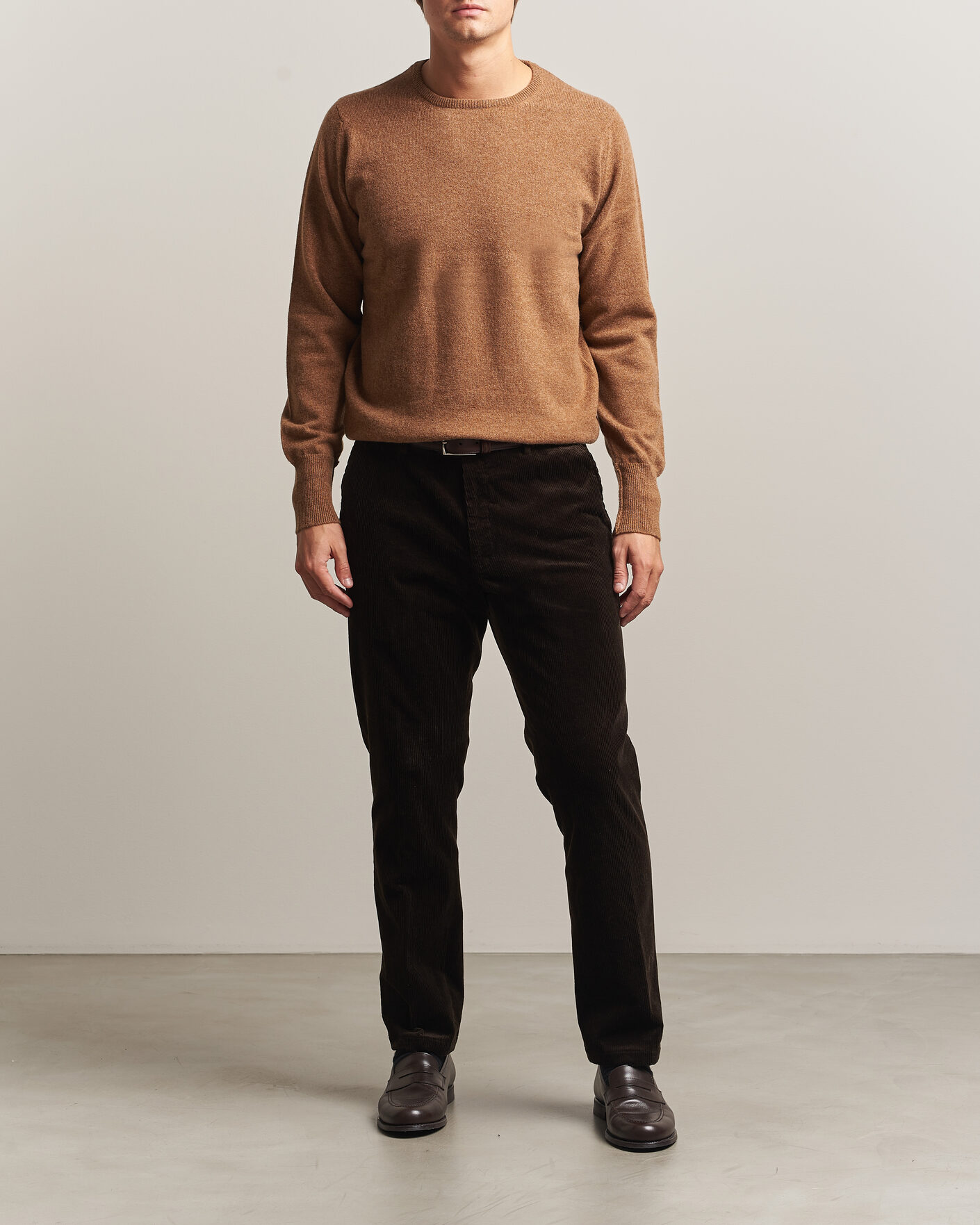 Hombres | Jerséis y prendas de punto | William Lockie | Rob Lambswool Crewneck Driftwood