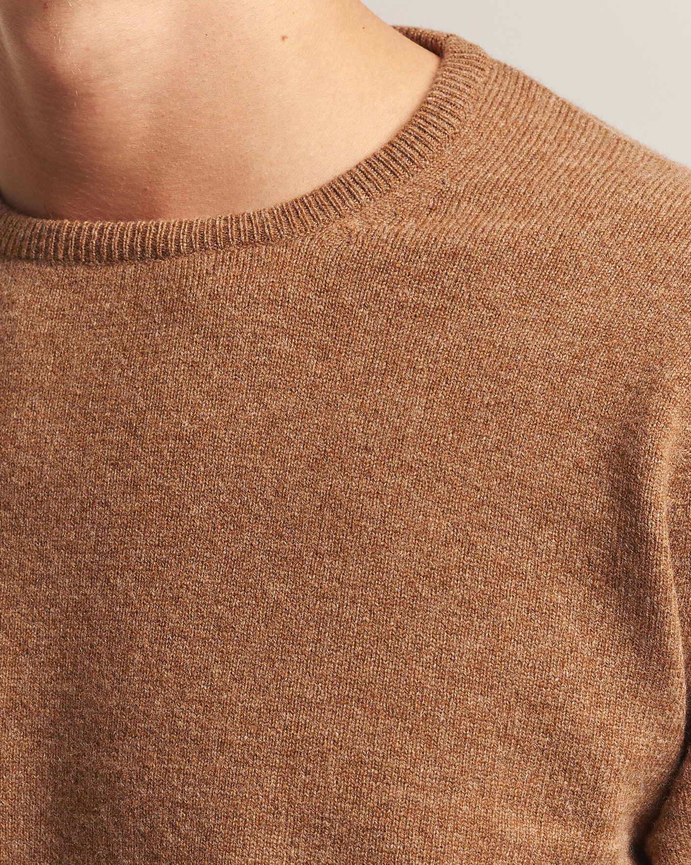 Hombres | Jerséis y prendas de punto | William Lockie | Rob Lambswool Crewneck Driftwood